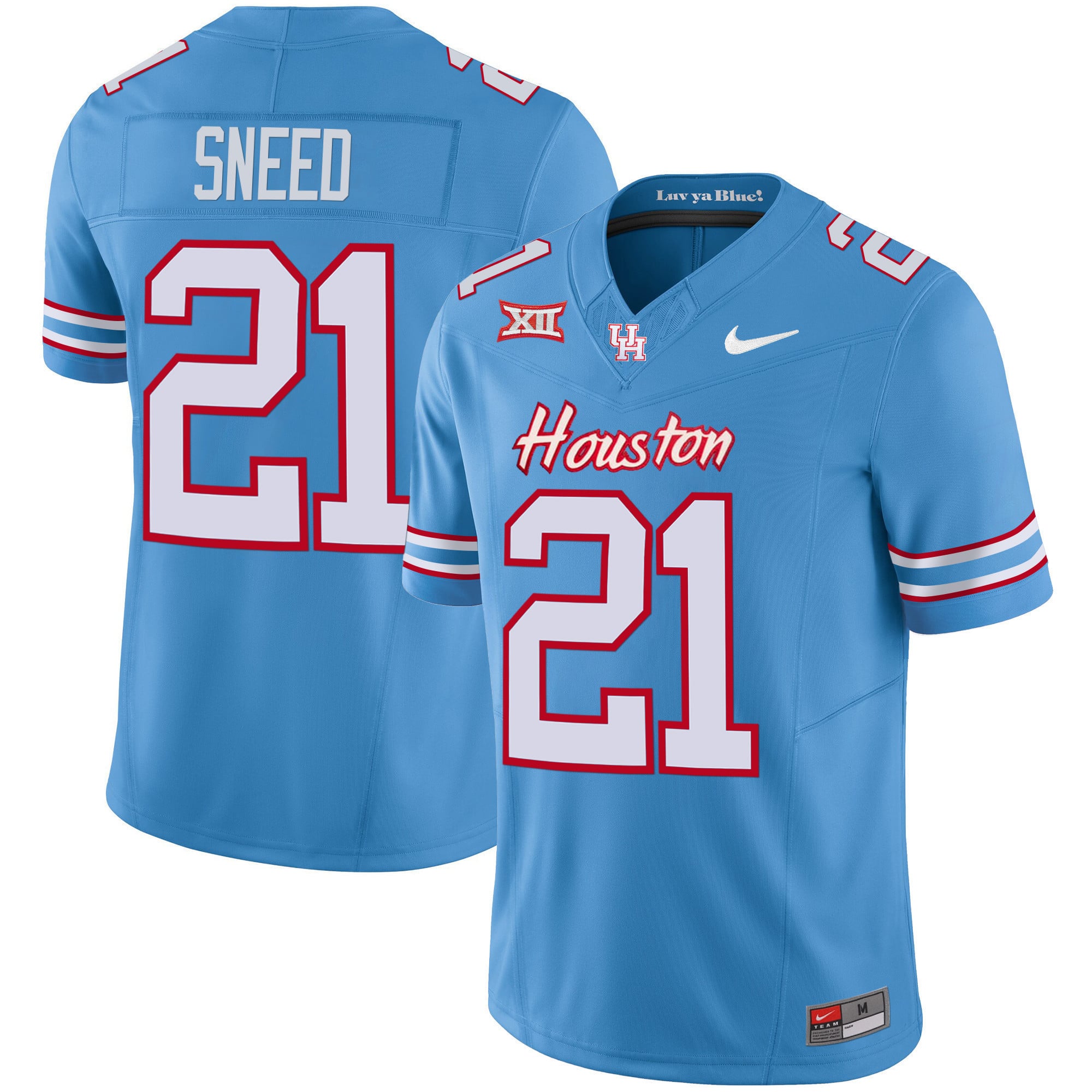 Men's Houston Cougars 2023 Oilers Inspired Vapor Jersey V4 - All Stitched