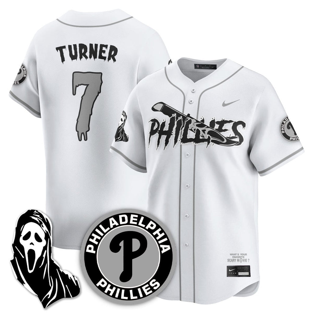 Men's Philadelphia Phillies "Scream Ghostface" Jersey - Stitched