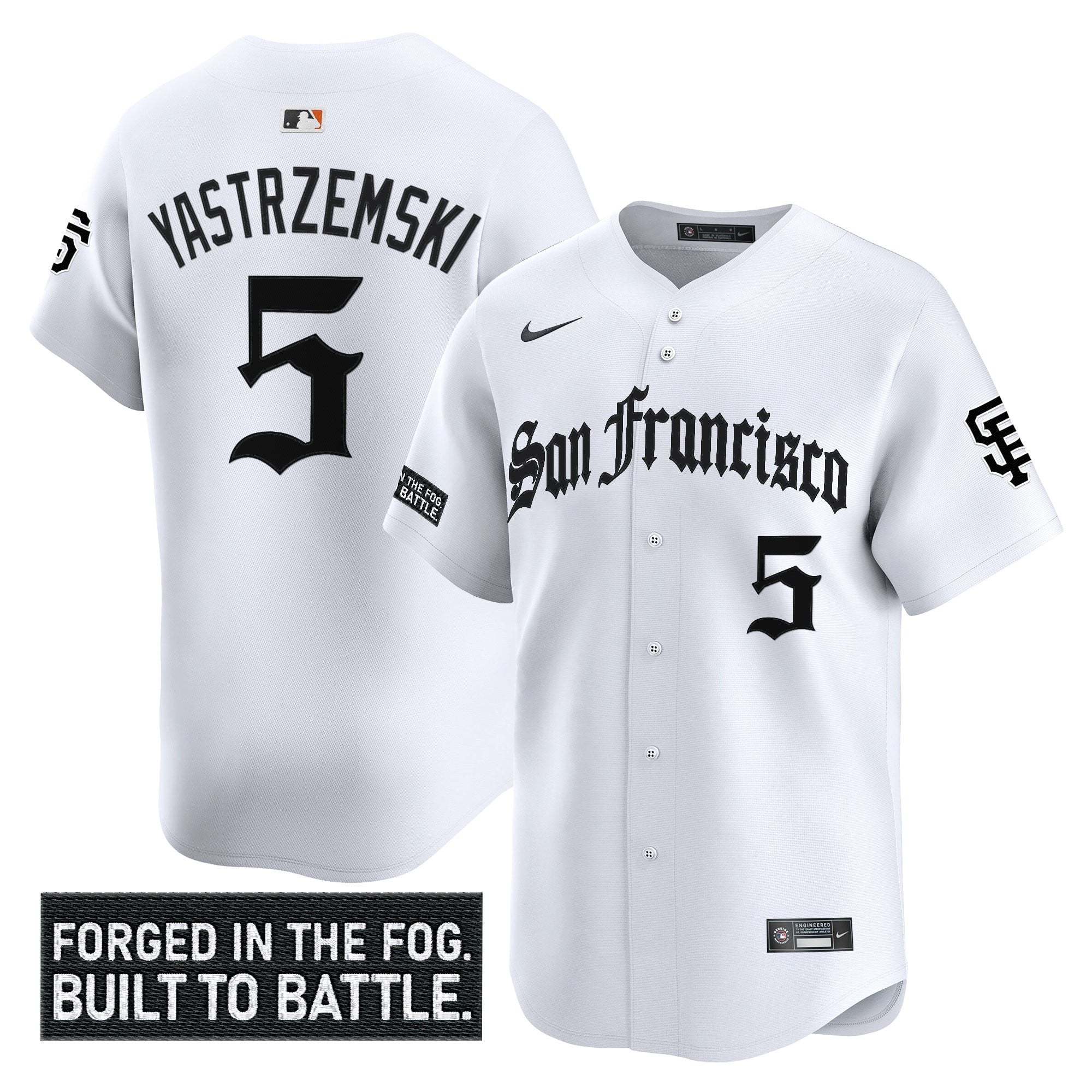 Men's San Francisco Giants 'Gothic Fog Edition' Vapor Premier Limited Jersey - All Stitched