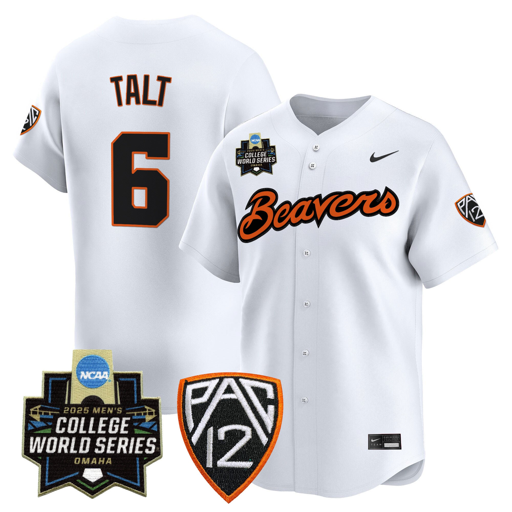 Youth's Oregon State Beavers 2025 World Series Vapor Premier Limited Jersey - All Stitched