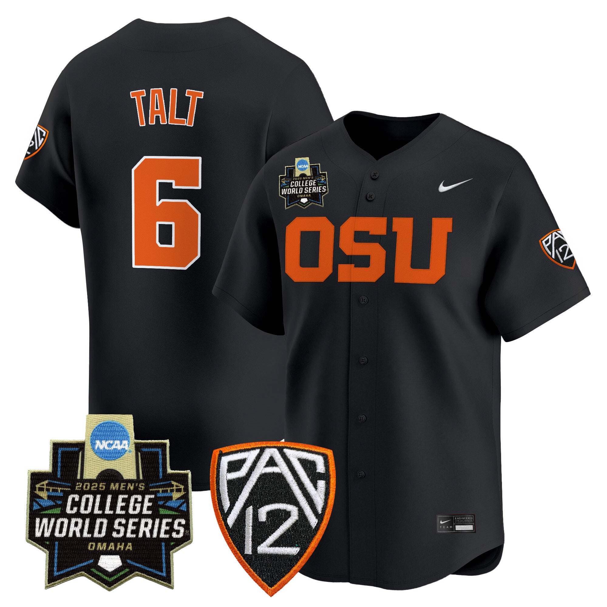 Youth's Oregon State Beavers 2025 World Series Vapor Premier Limited Jersey - All Stitched