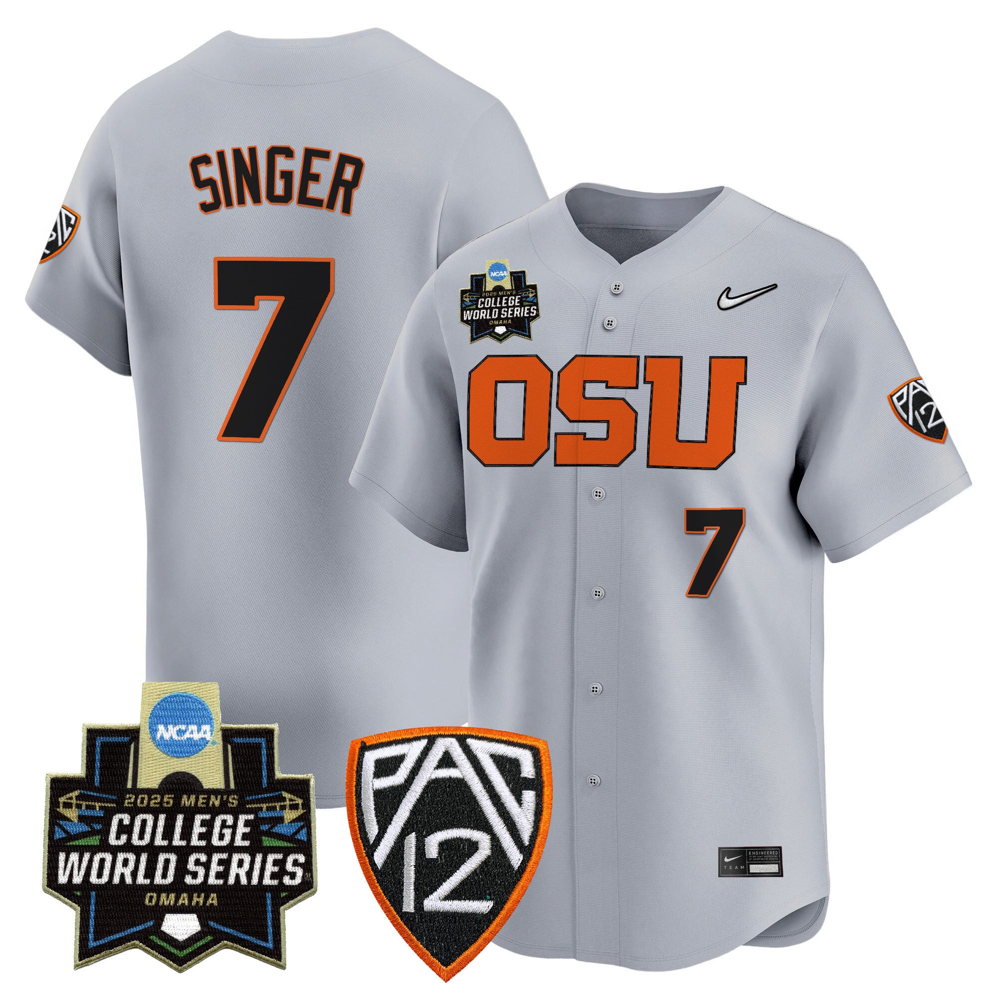 Youth's Oregon State Beavers 2025 World Series Vapor Premier Limited Jersey - All Stitched