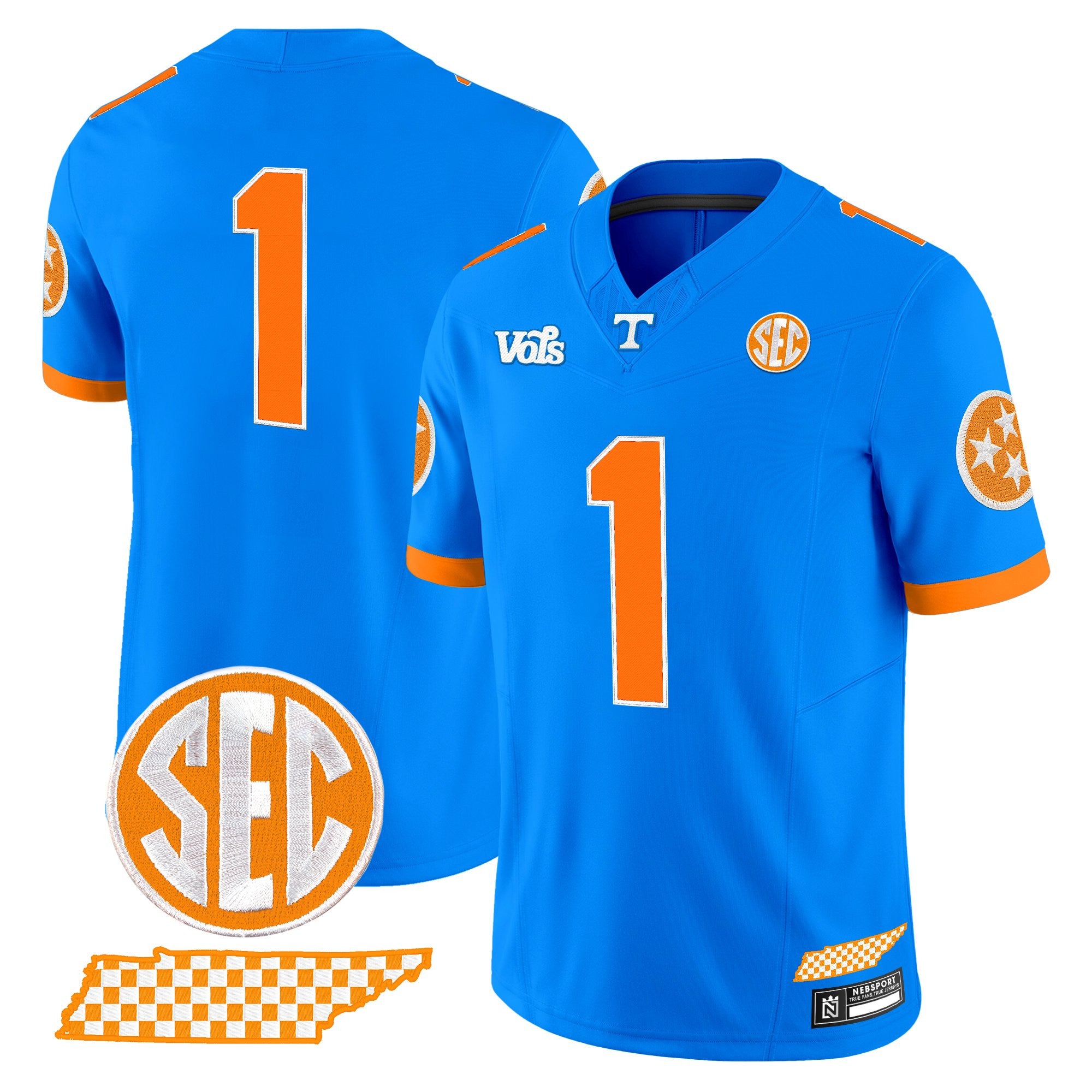 Tennessee Volunteers 'Blue Blaze Edition' Vapor Limited Jersey - All Stitched