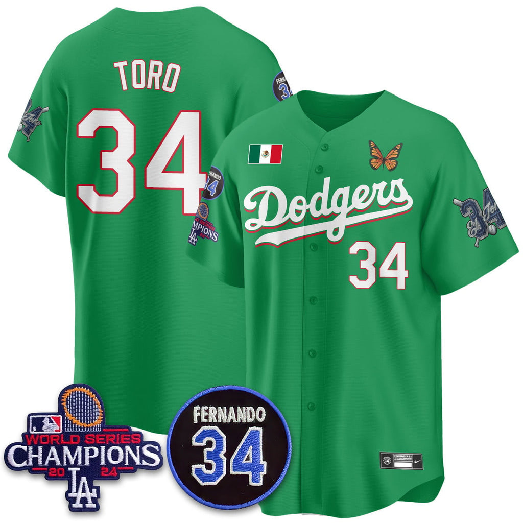 Men's Los Angeles Dodgers Mexican "For 34" Jersey - All Stitched