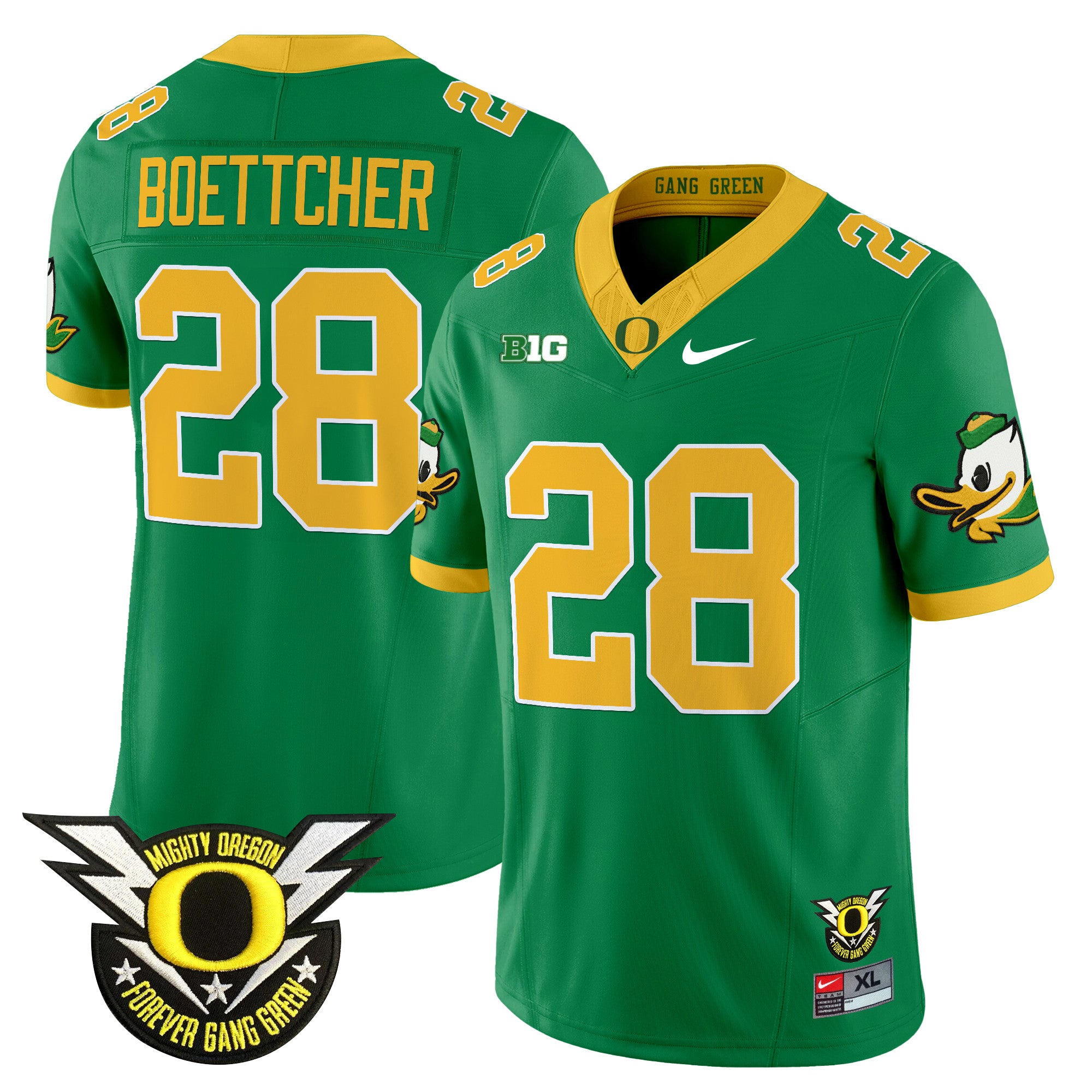 Women's Oregon Ducks 2025 Vapor Limited Jersey V2 - All Stitched