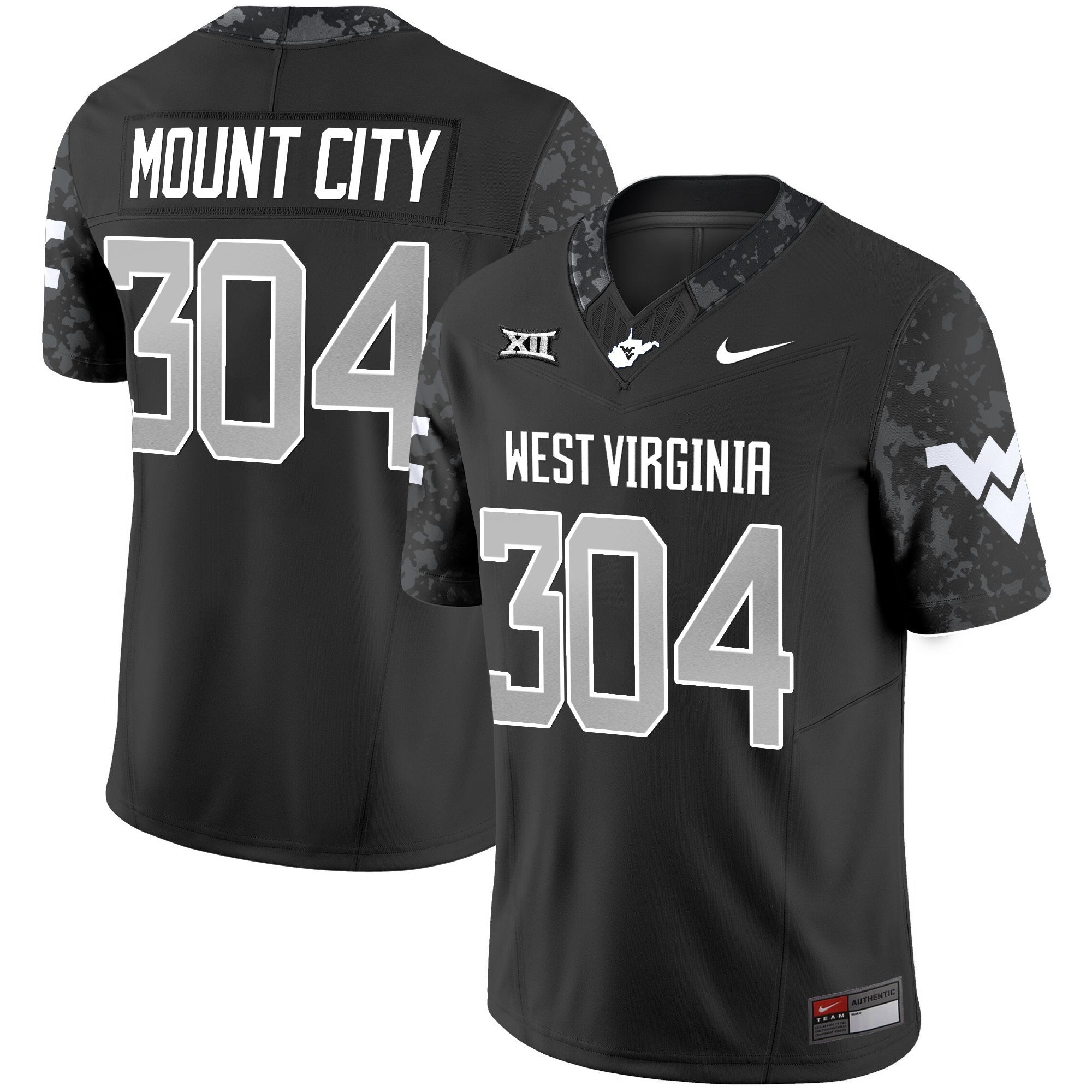 Women's West Virginia Mountaineers 2025 Coal Rush Vapor Limited Jersey - All Stitched
