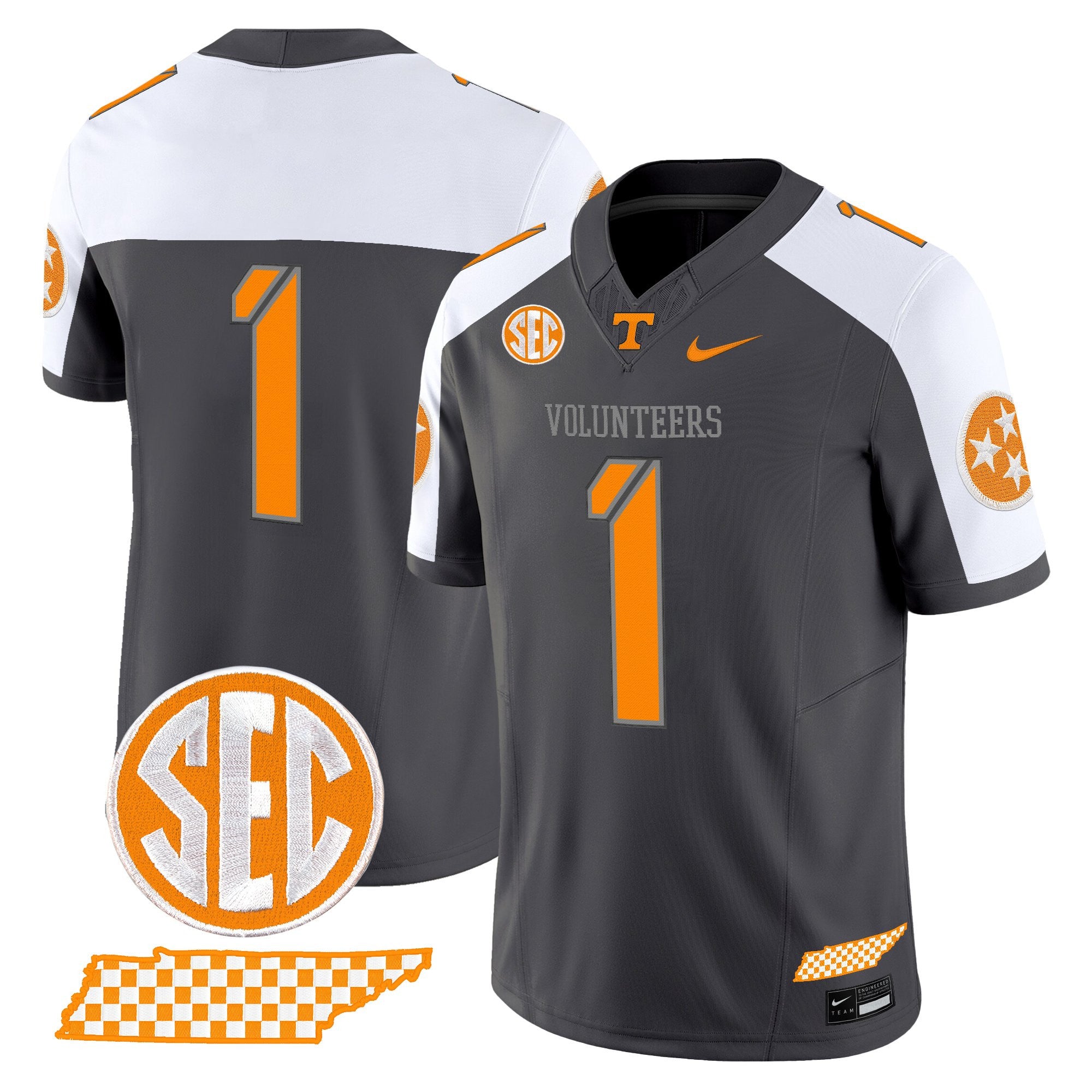 Women's Tennessee Volunteers 2025 'Smokey Grey Series' Vapor Limited Jersey V2 - All Stitched