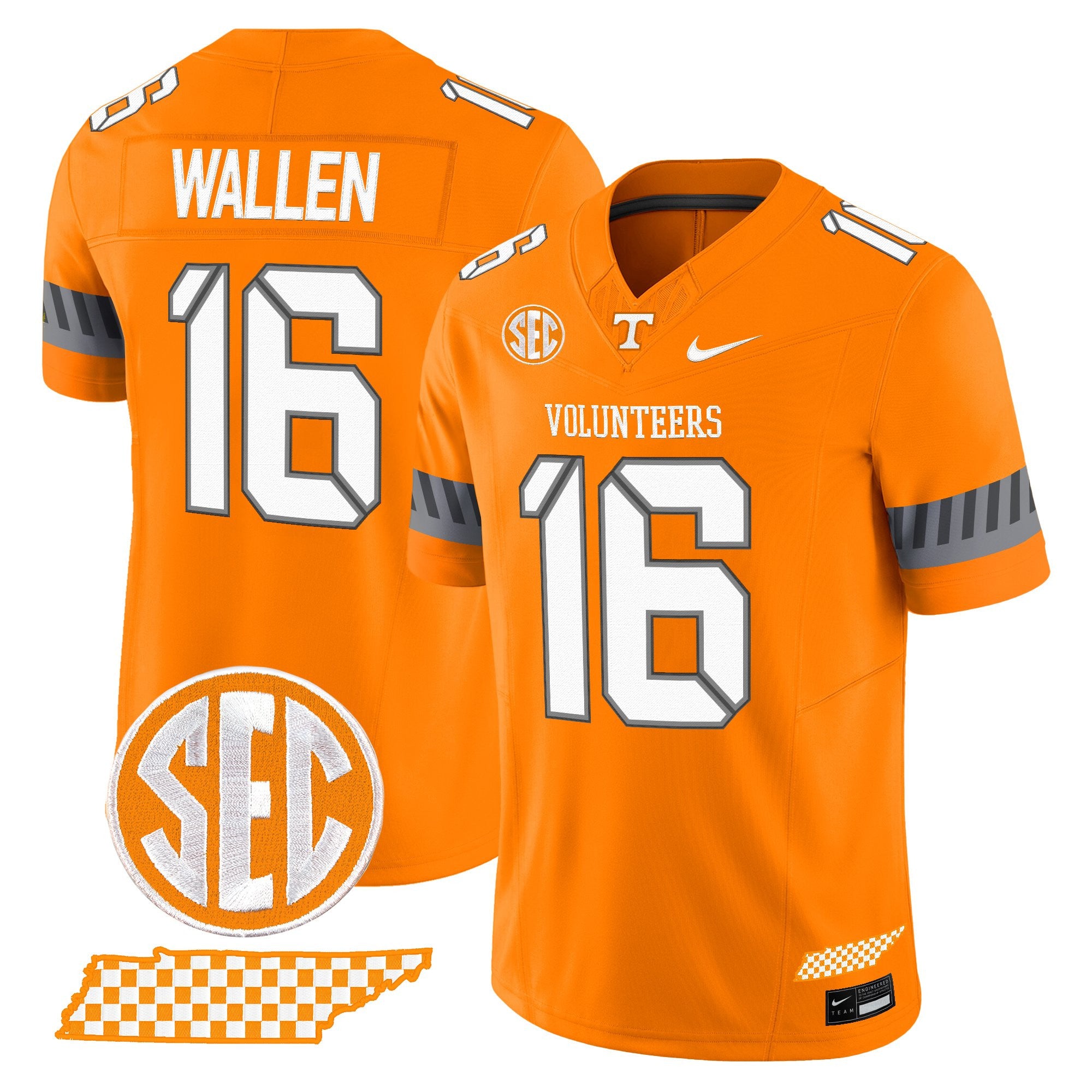 Women's Tennessee Volunteers 2025 'Smokey Grey Series' Vapor Limited Jersey V2 - All Stitched