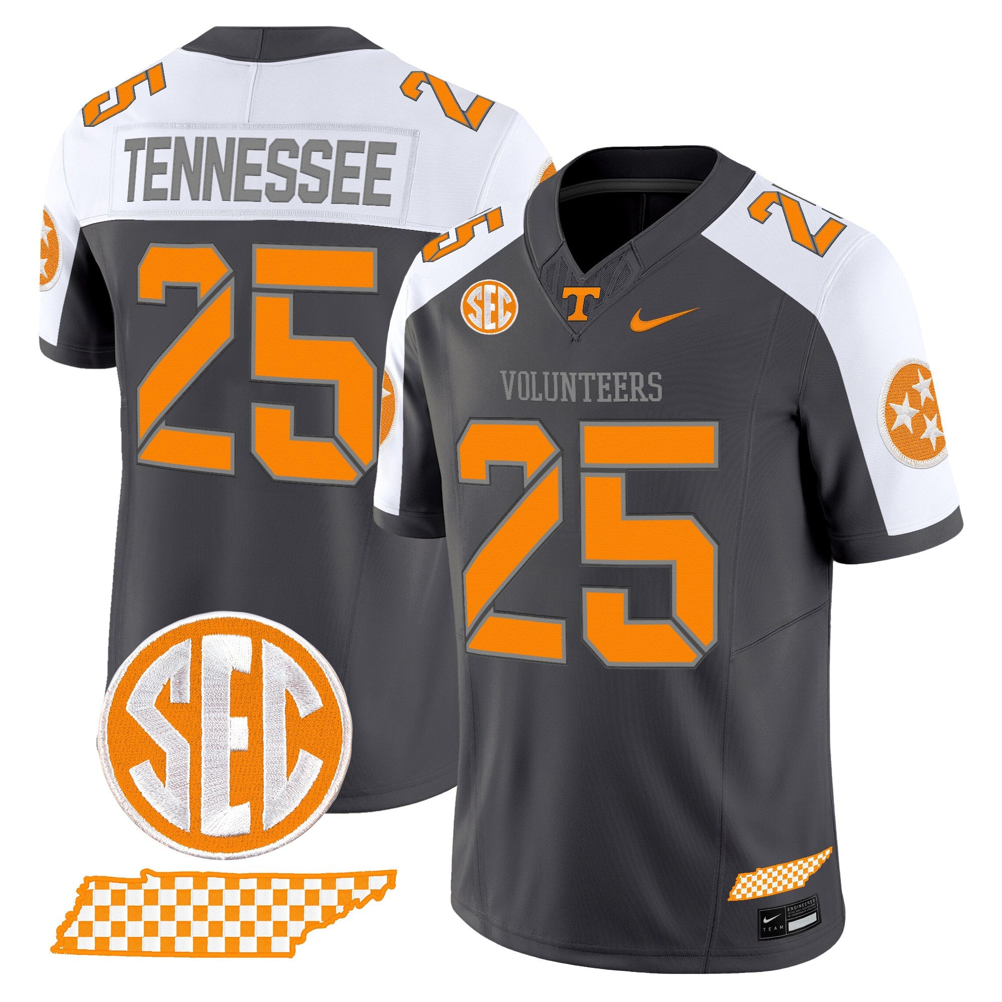 Women's Tennessee Volunteers 2025 'Smokey Grey Series' Vapor Limited Jersey V2 - All Stitched