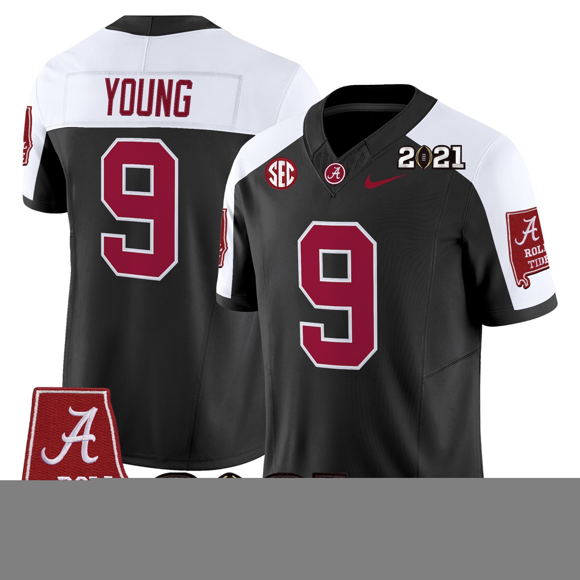 Women's Alabama Crimson Tide '2021 CFP National Championship' Vapor Limited Jersey - Alabama Map - All Stitched