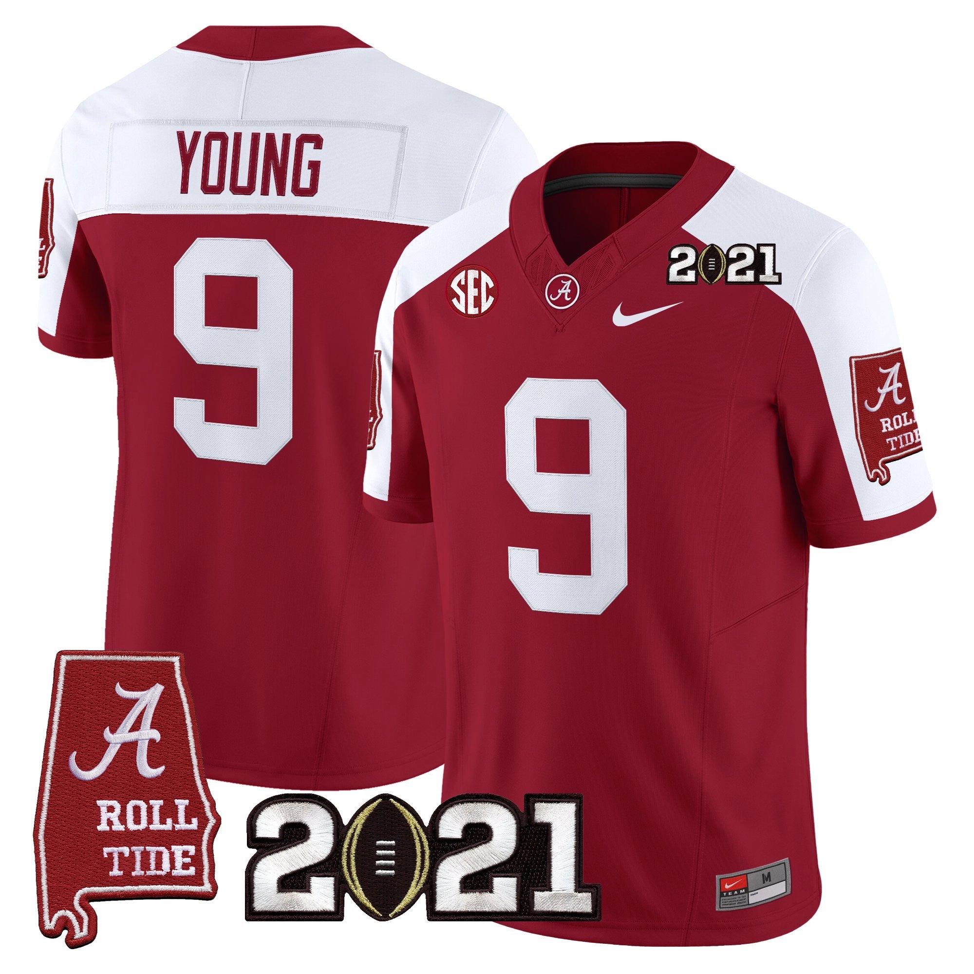Women's Alabama Crimson Tide '2021 CFP National Championship' Vapor Limited Jersey - Alabama Map - All Stitched