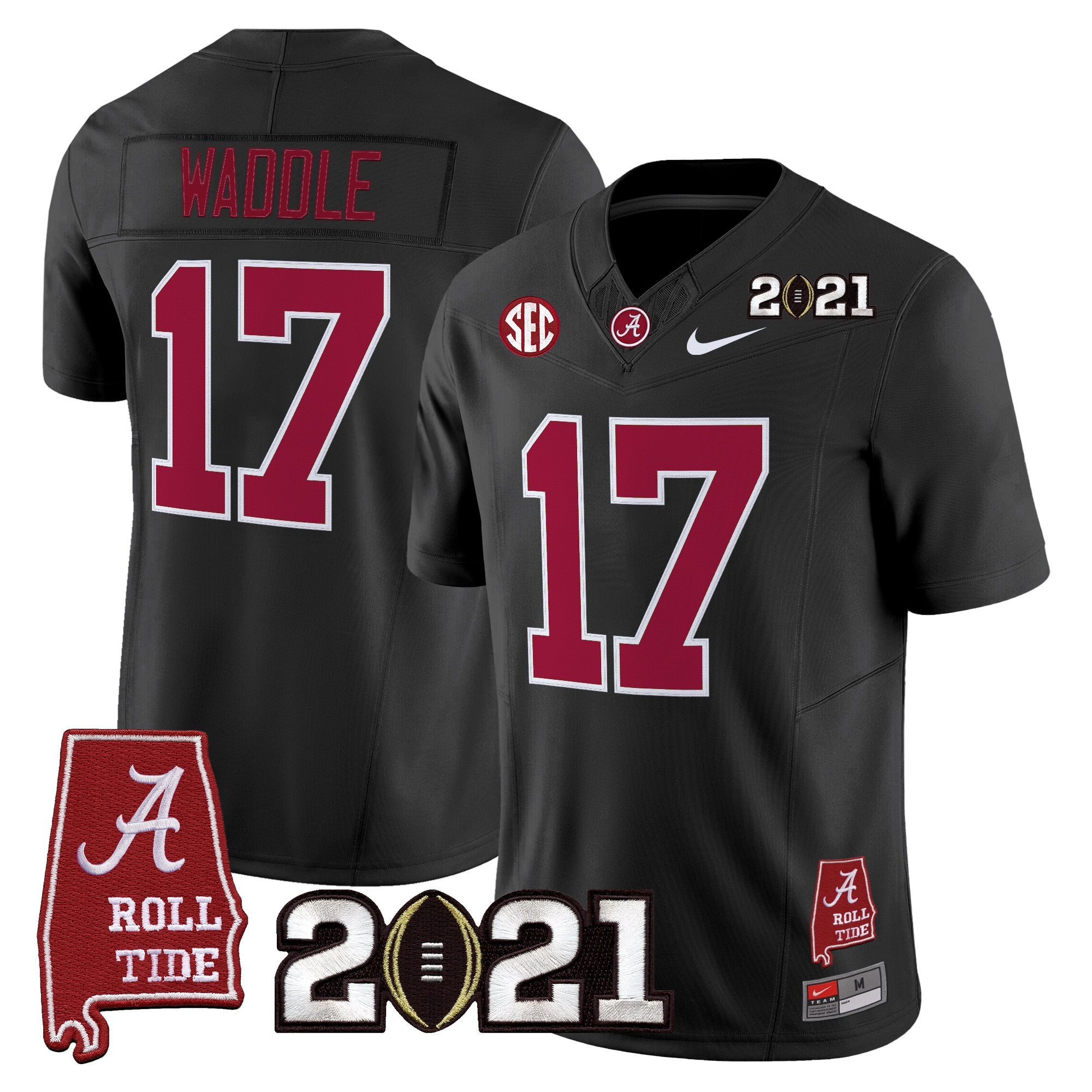 Women's Alabama Crimson Tide '2021 CFP National Championship' Vapor Limited Jersey - Alabama Map - All Stitched