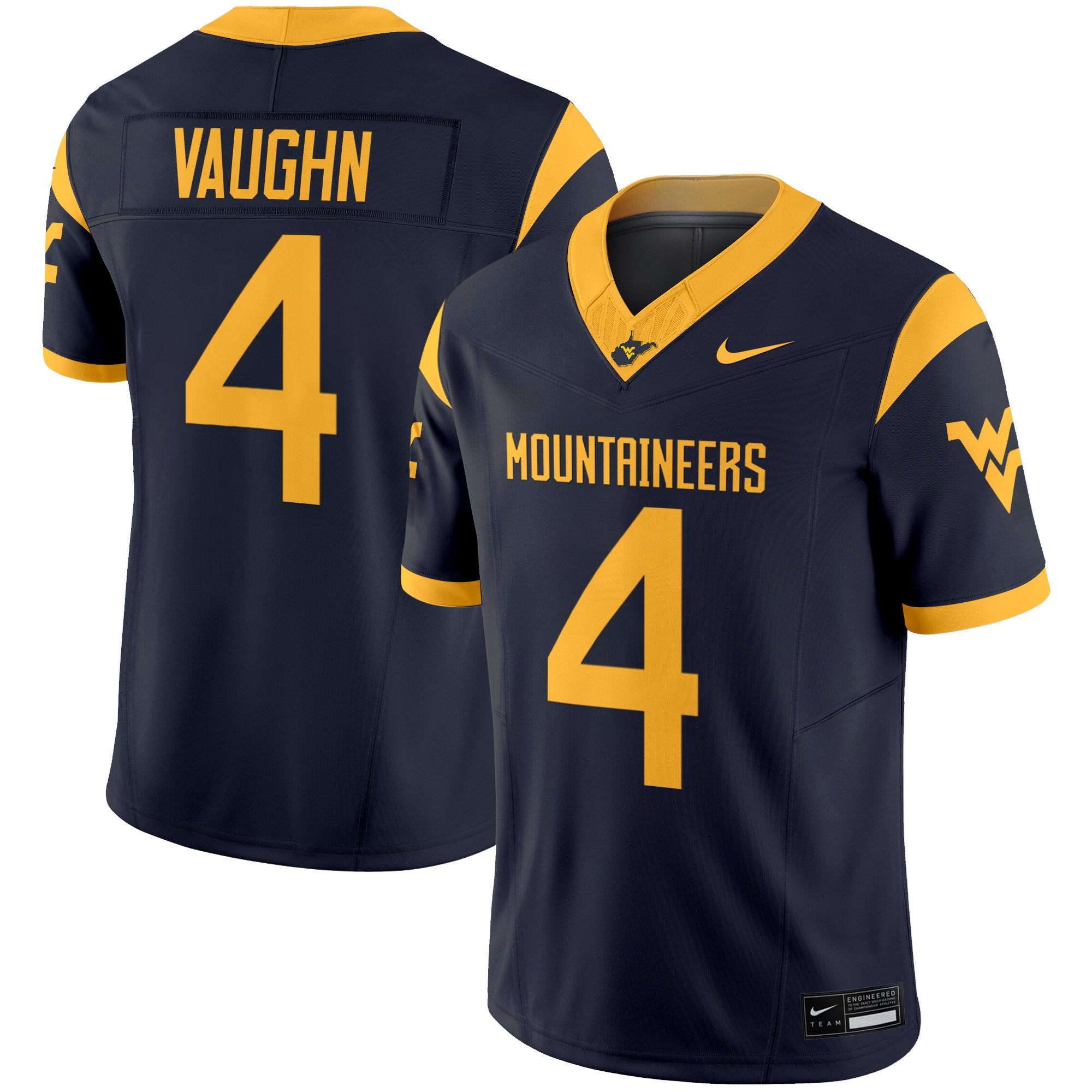 Women's West Virginia Mountaineers 2025 Vapor Limited Jersey - All Stitched