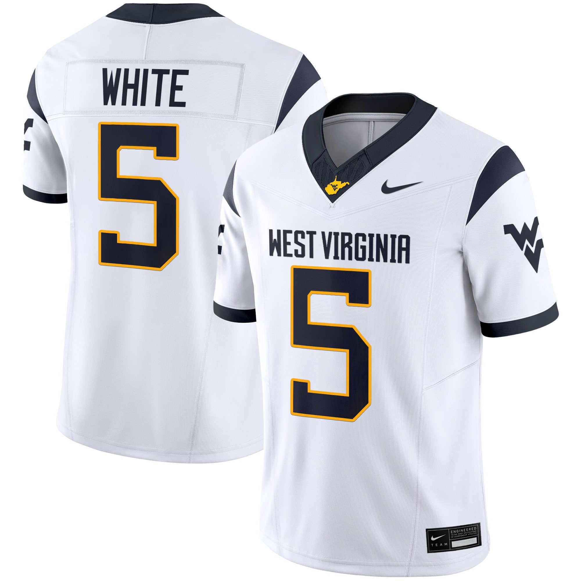 Women's West Virginia Mountaineers 2025 Vapor Limited Jersey - All Stitched