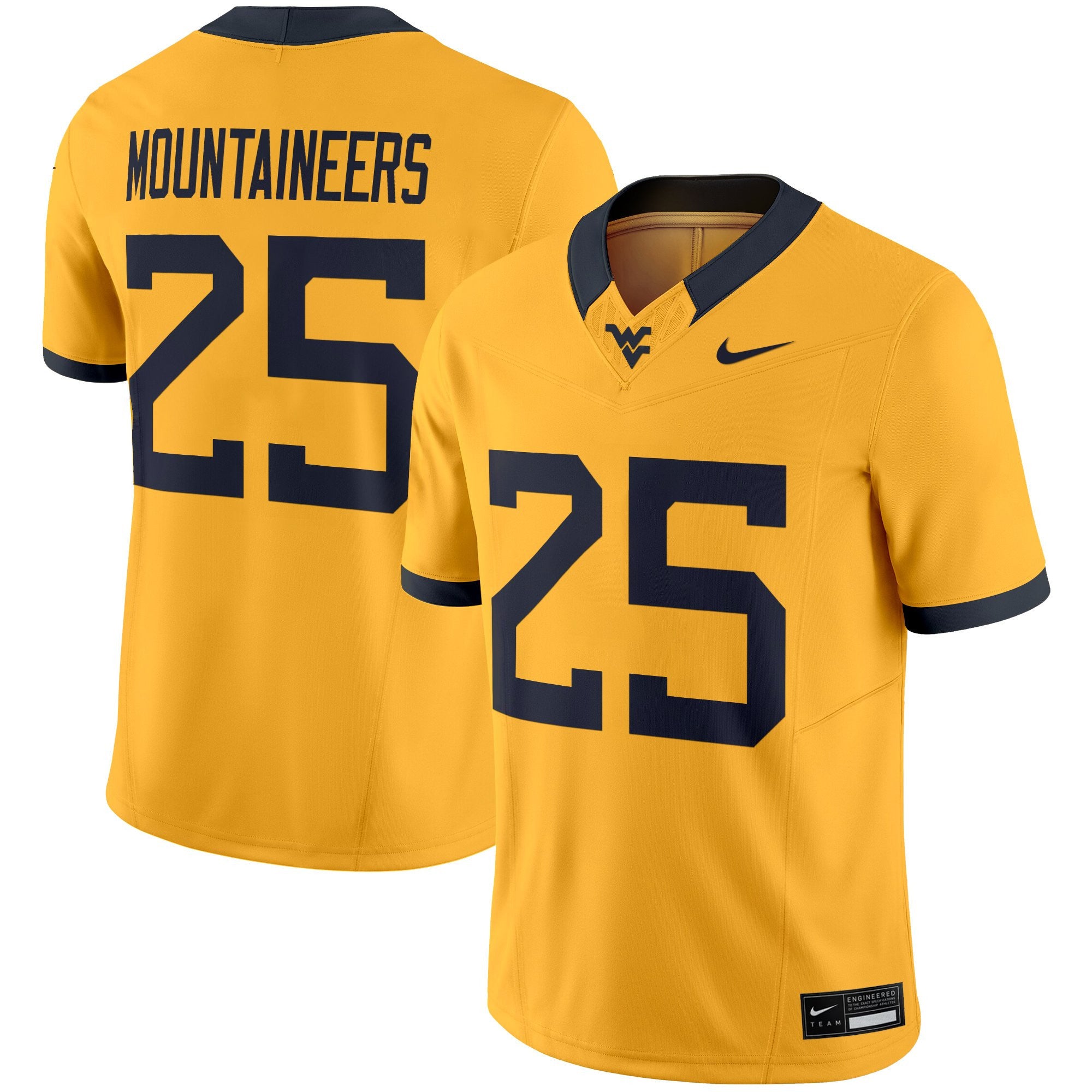 Women's West Virginia Mountaineers 2025 Vapor Limited Jersey - All Stitched