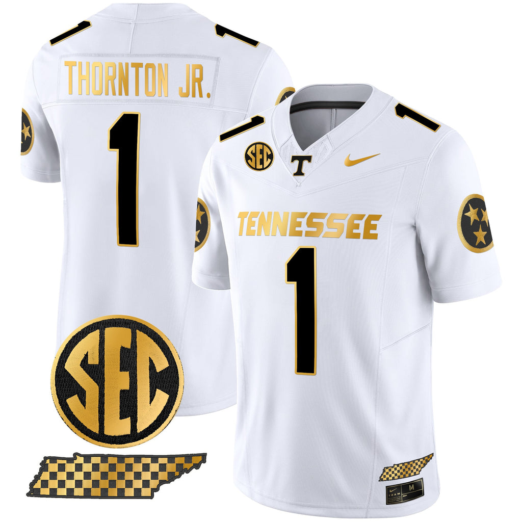 Men's Tennessee Volunteers 2024 Gold Vapor Premier Limited Jersey - All Stitched