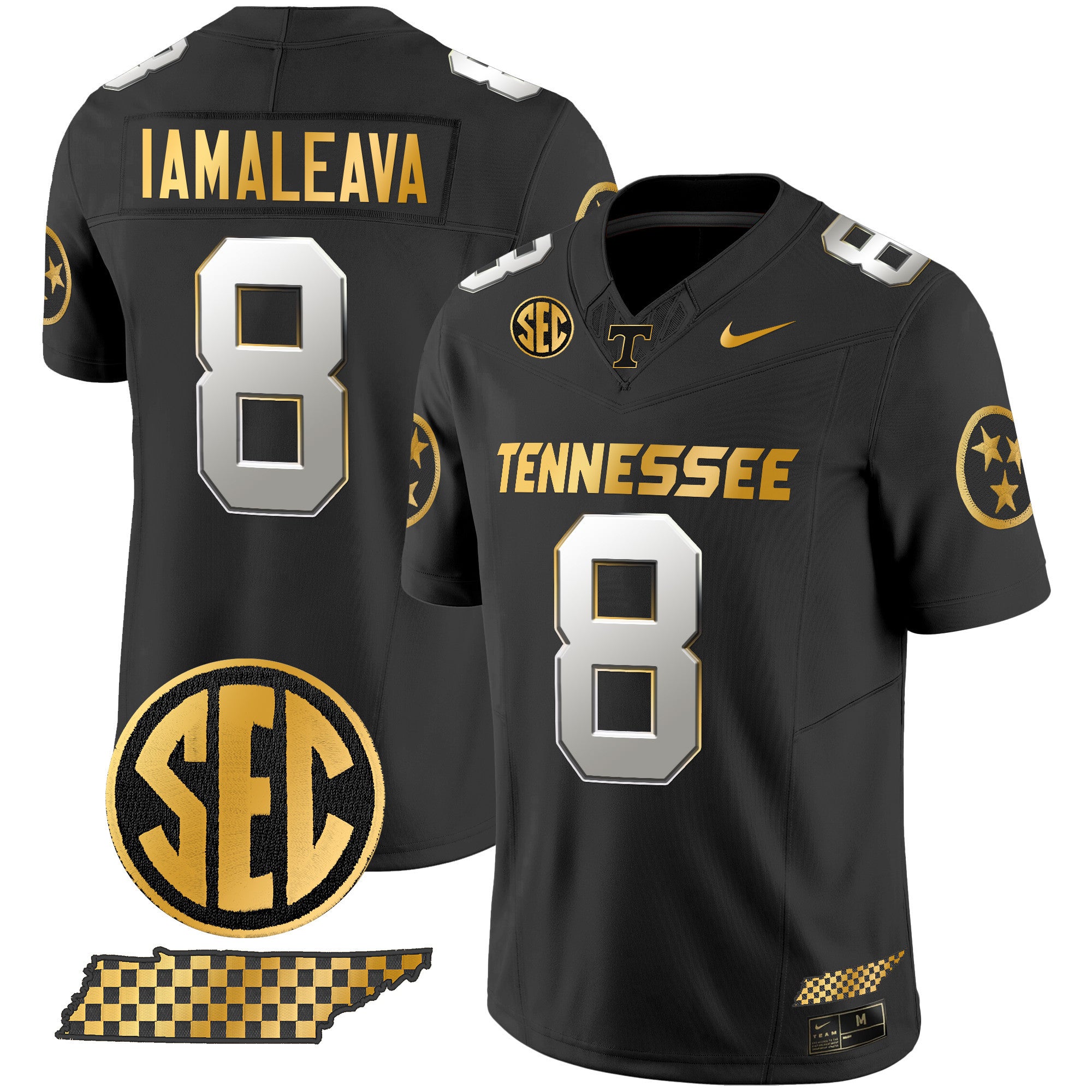 Men's Tennessee Volunteers 2024 Gold Vapor Premier Limited Jersey - All Stitched