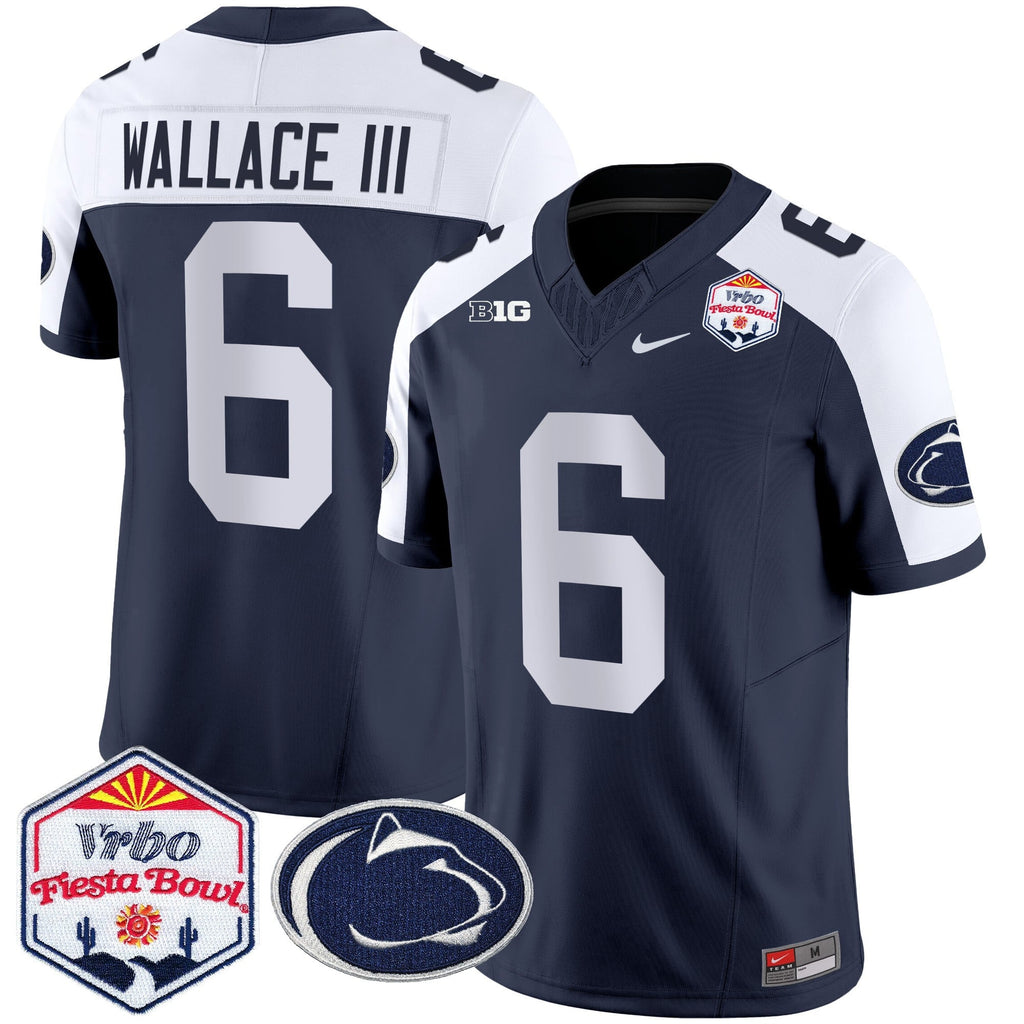 Men's Penn State Nittany Lions 2024 The Fiesta Bowl Patch Vapor Limited Jersey - All Stitched