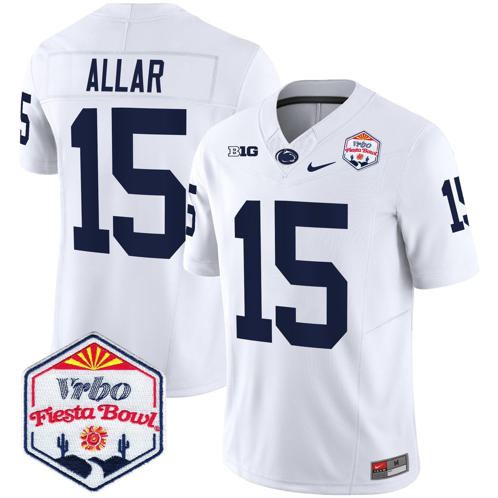 Men's Penn State Nittany Lions 2024 The Fiesta Bowl Patch Vapor Limited Jersey - All Stitched