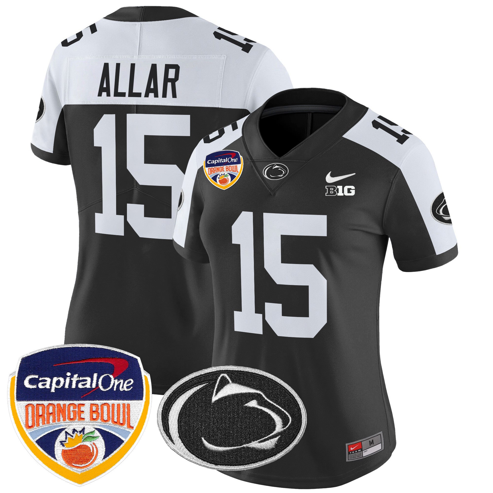 Women's Penn State Nittany Lions Orange Bowl Patch Vapor Limited Jersey V2 - All Stitched