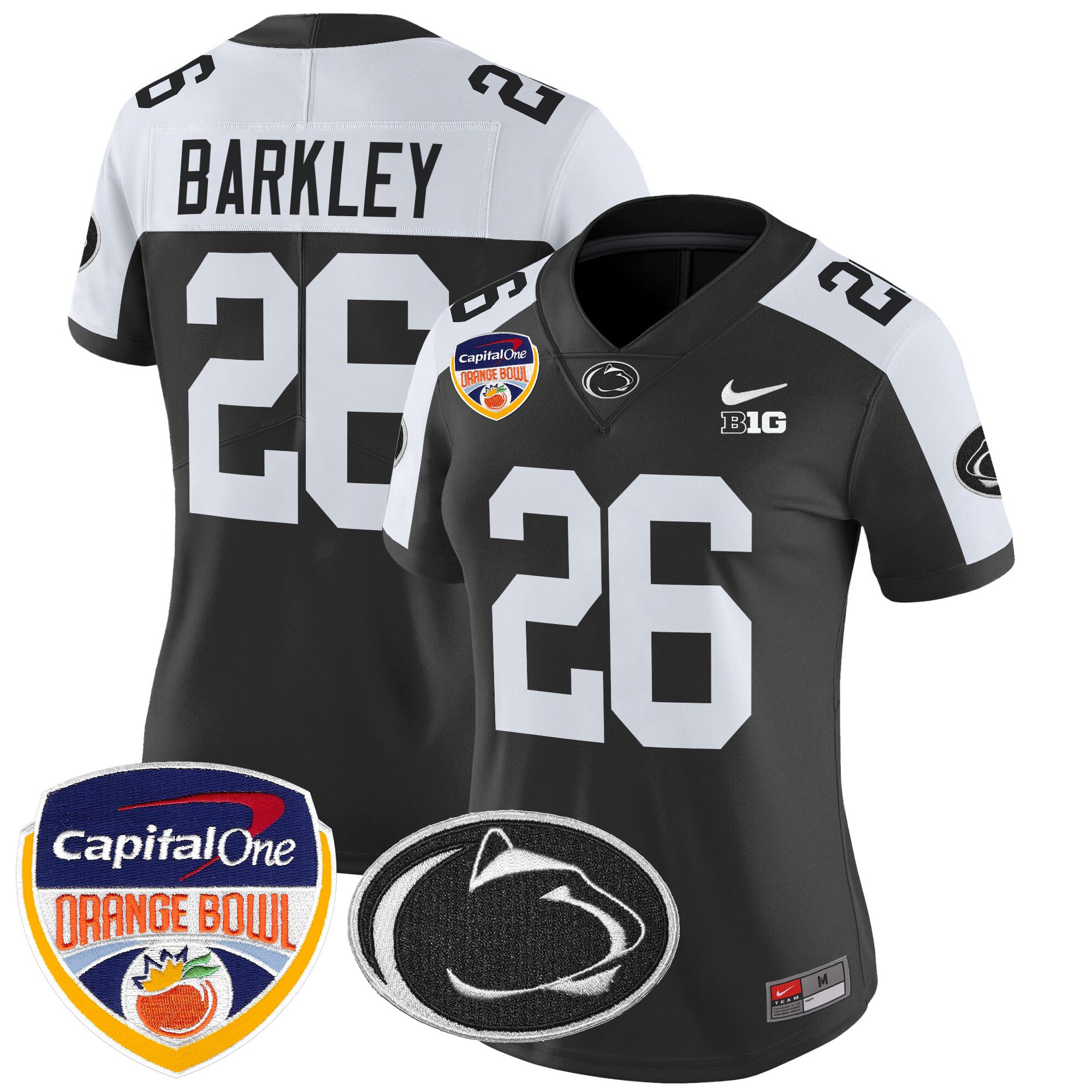 Women's Penn State Nittany Lions Orange Bowl Patch Vapor Limited Jersey V2 - All Stitched