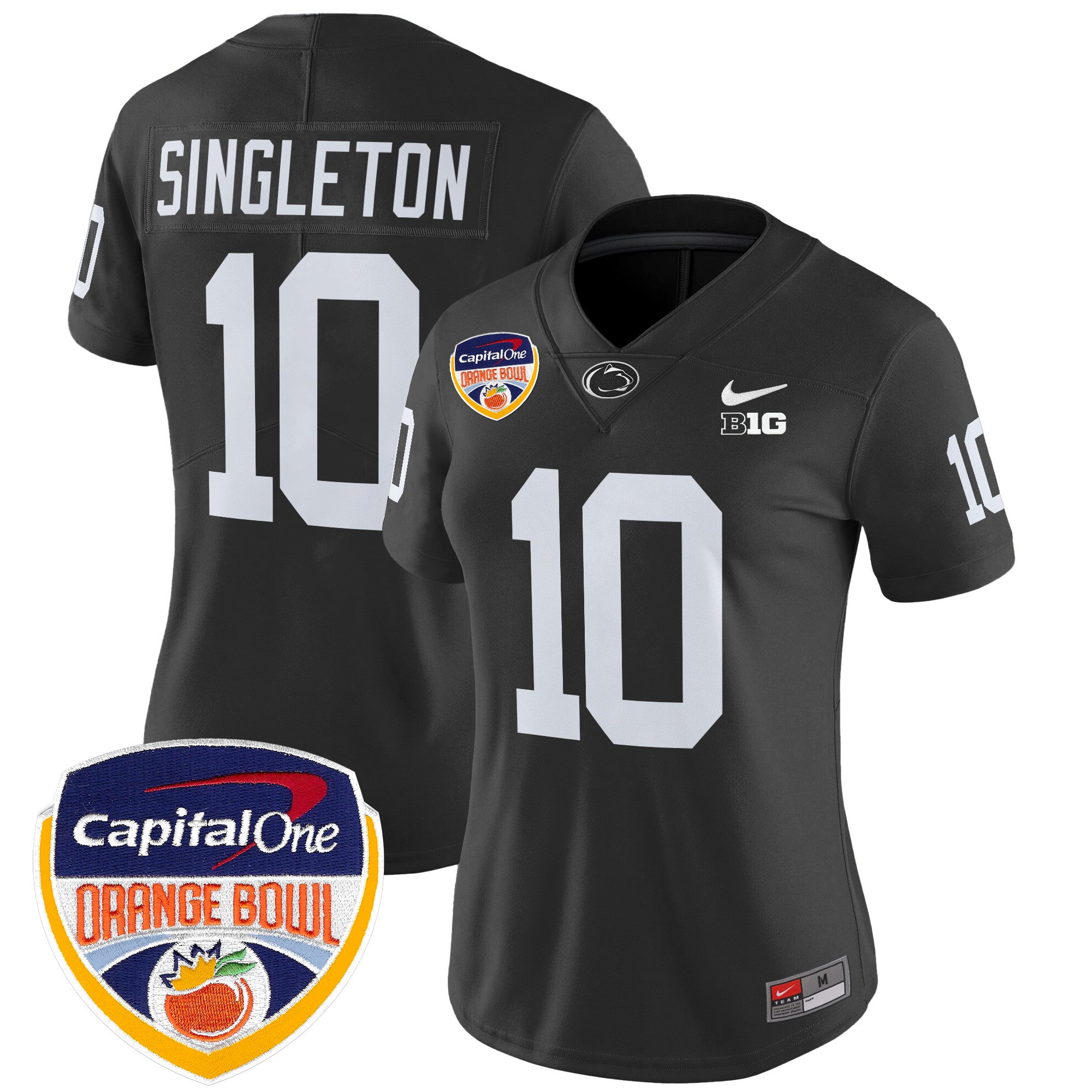 Women's Penn State Nittany Lions Orange Bowl Patch Vapor Limited Jersey V2 - All Stitched