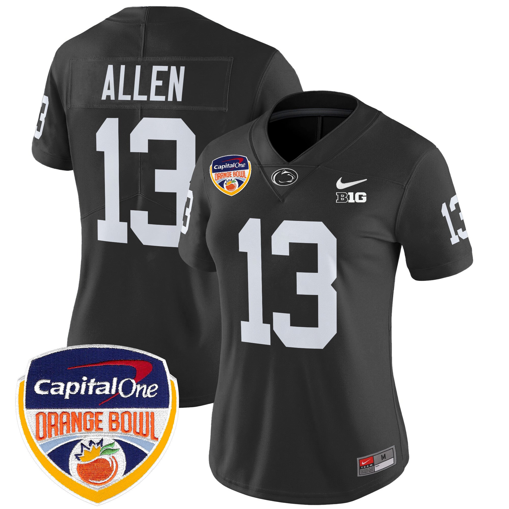 Women's Penn State Nittany Lions Orange Bowl Patch Vapor Limited Jersey V2 - All Stitched