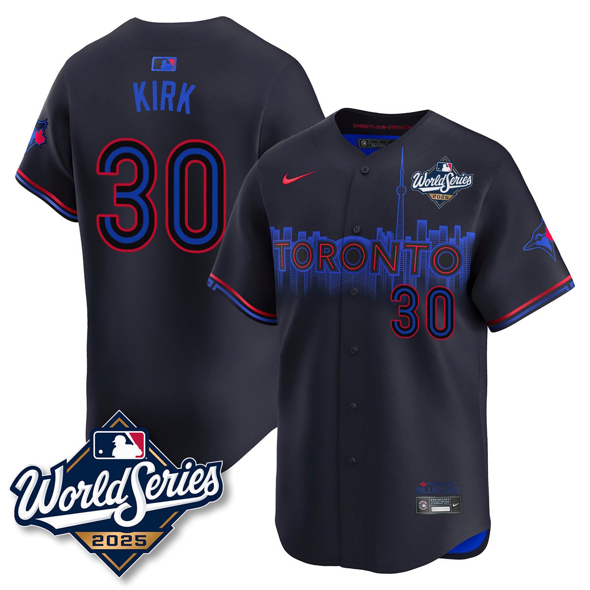 Toronto Blue Jays 2025 World Series Jersey - All Stitched