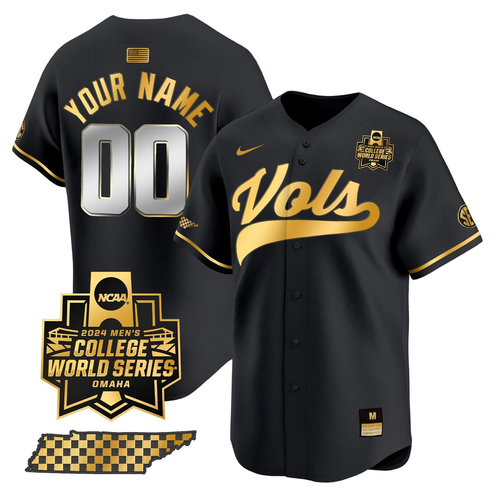 Tennessee Volunteers 2024 College World Series Vapor Premier Limited Custom Jersey V2 - All Stitched
