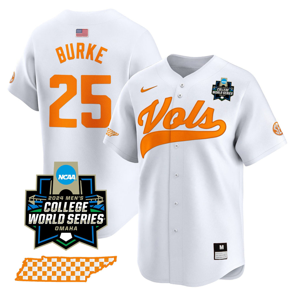 Men's Tennessee Volunteers 2024 College World Series Vapor Premier Limited Jersey V2 - All Stitched
