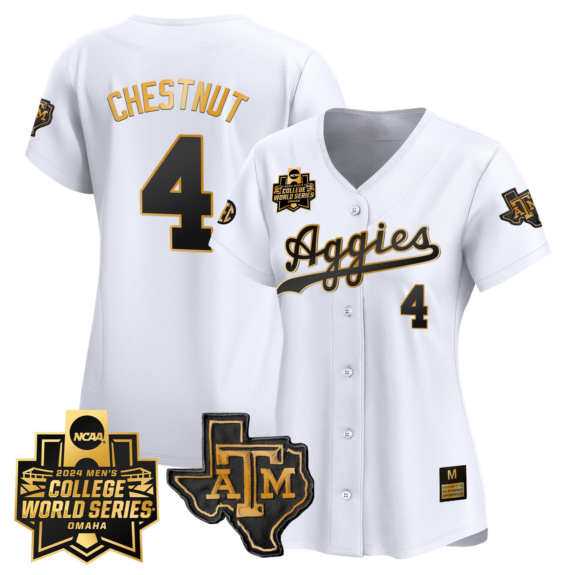 Women's Texas A&M Aggies 2024 College World Series Vapor Premier Limited Jersey - All Stitched