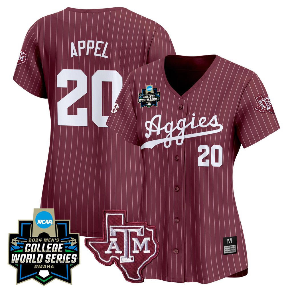 Women's Texas A&M Aggies 2024 College World Series Vapor Premier Limited Jersey - All Stitched