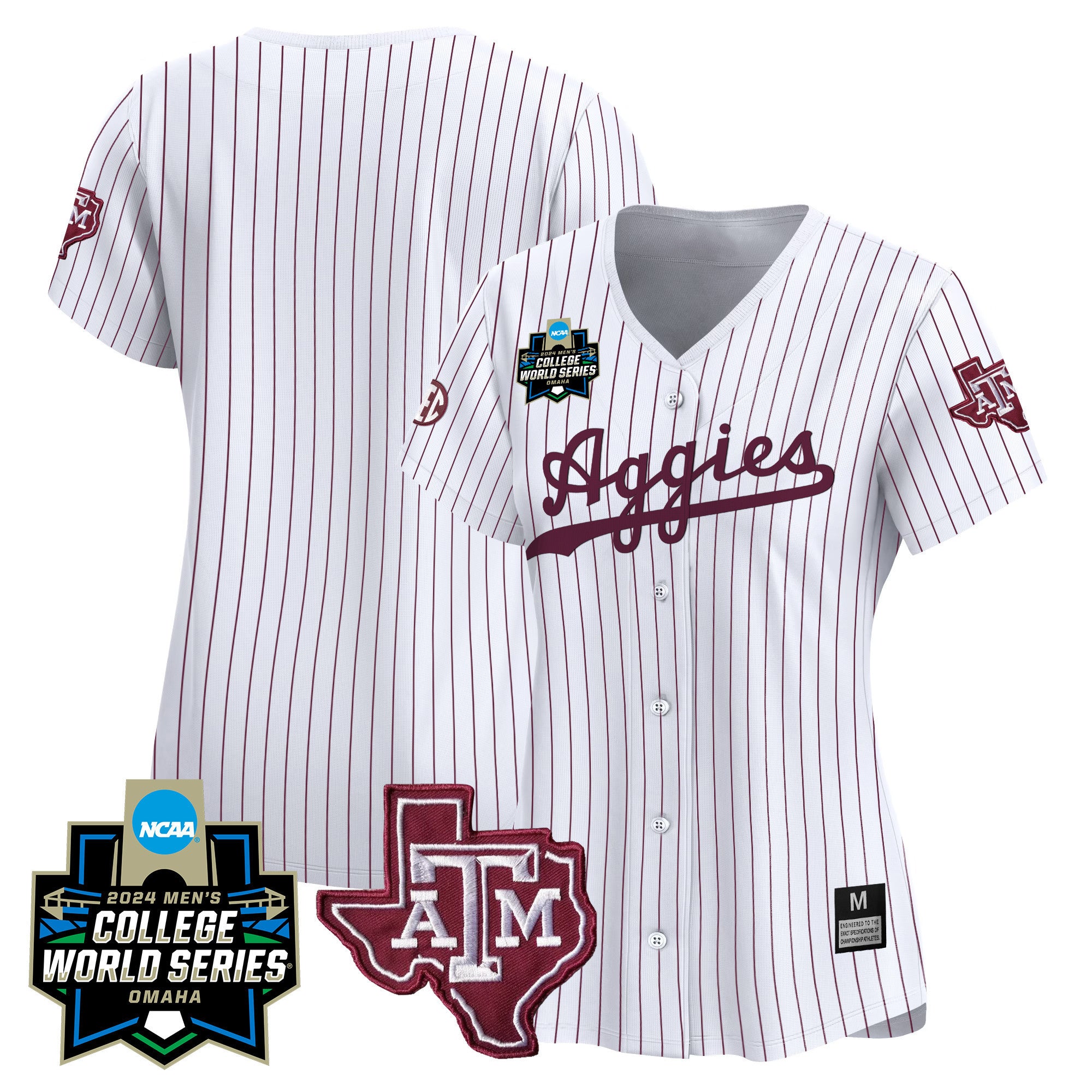 Women's Texas A&M Aggies 2024 College World Series Vapor Premier Limited Jersey - All Stitched