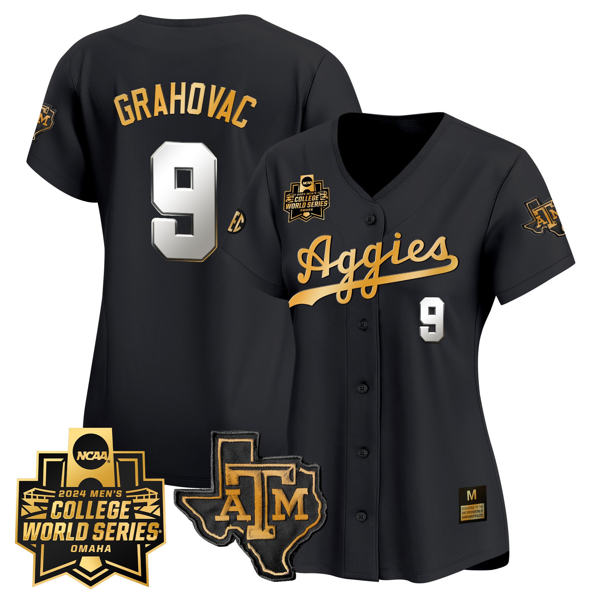 Women's Texas A&M Aggies 2024 College World Series Vapor Premier Limited Jersey - All Stitched