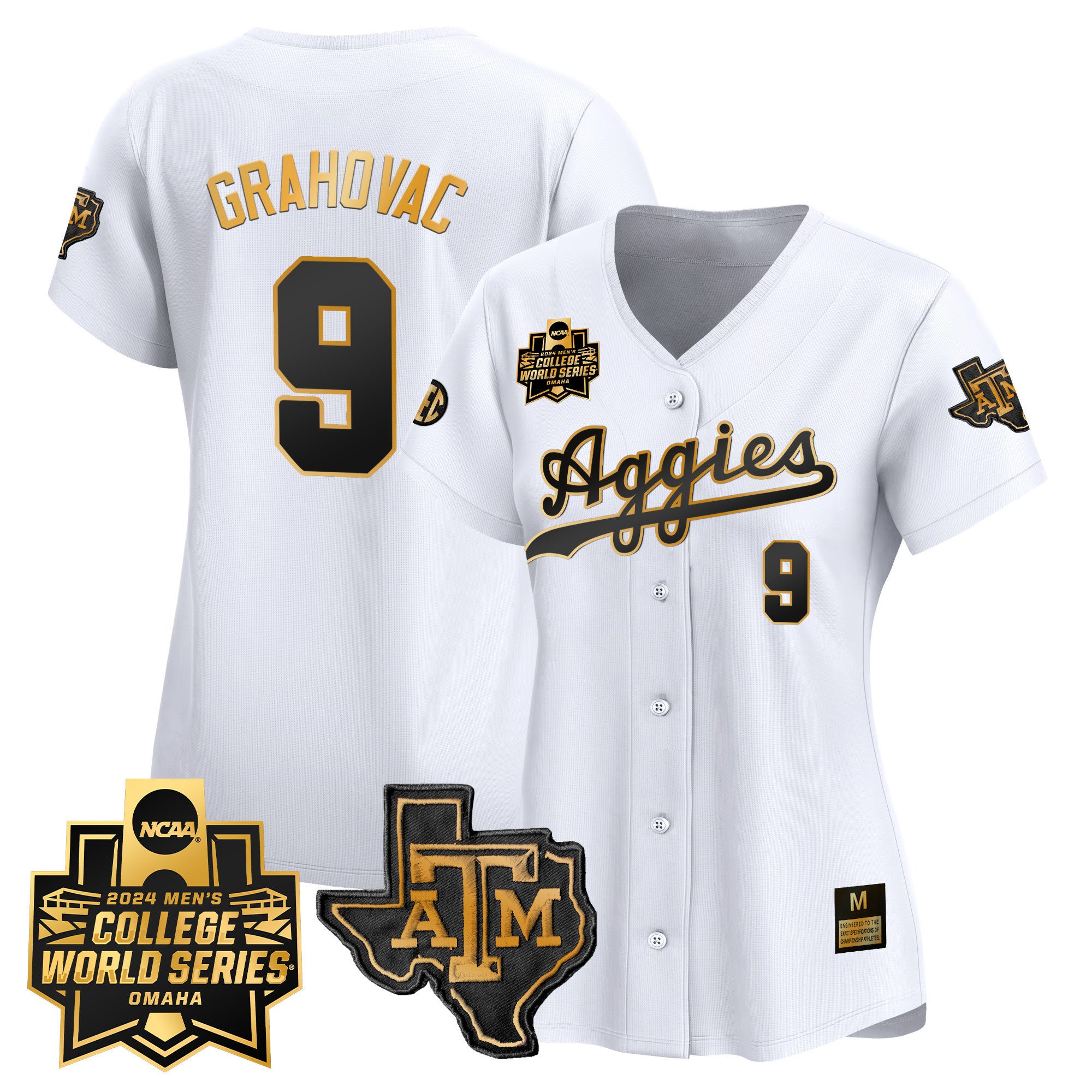 Women's Texas A&M Aggies 2024 College World Series Vapor Premier Limited Jersey - All Stitched