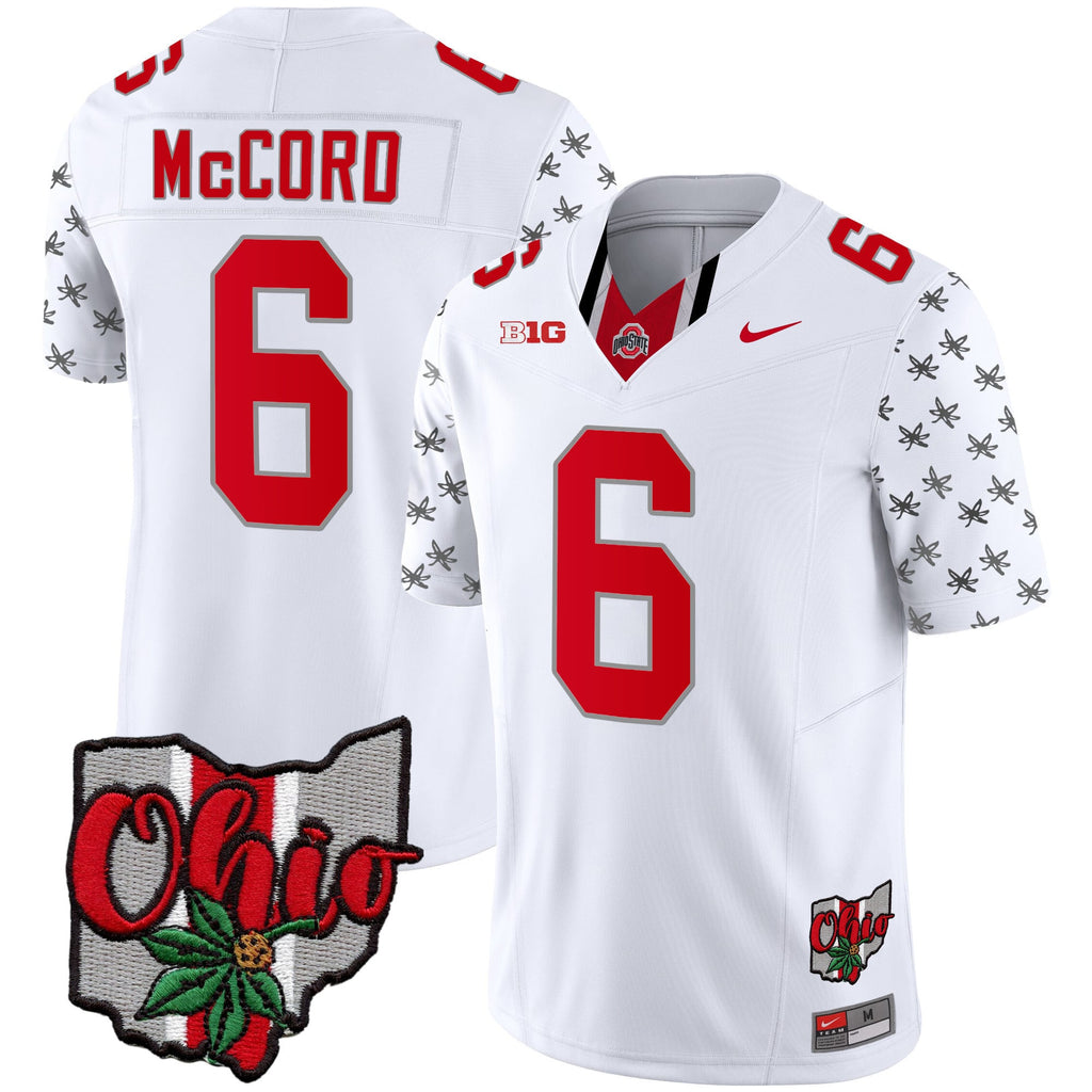 Men's Ohio State Buckeyes 2023 Gray Alternate Jersey V2 - Stitched
