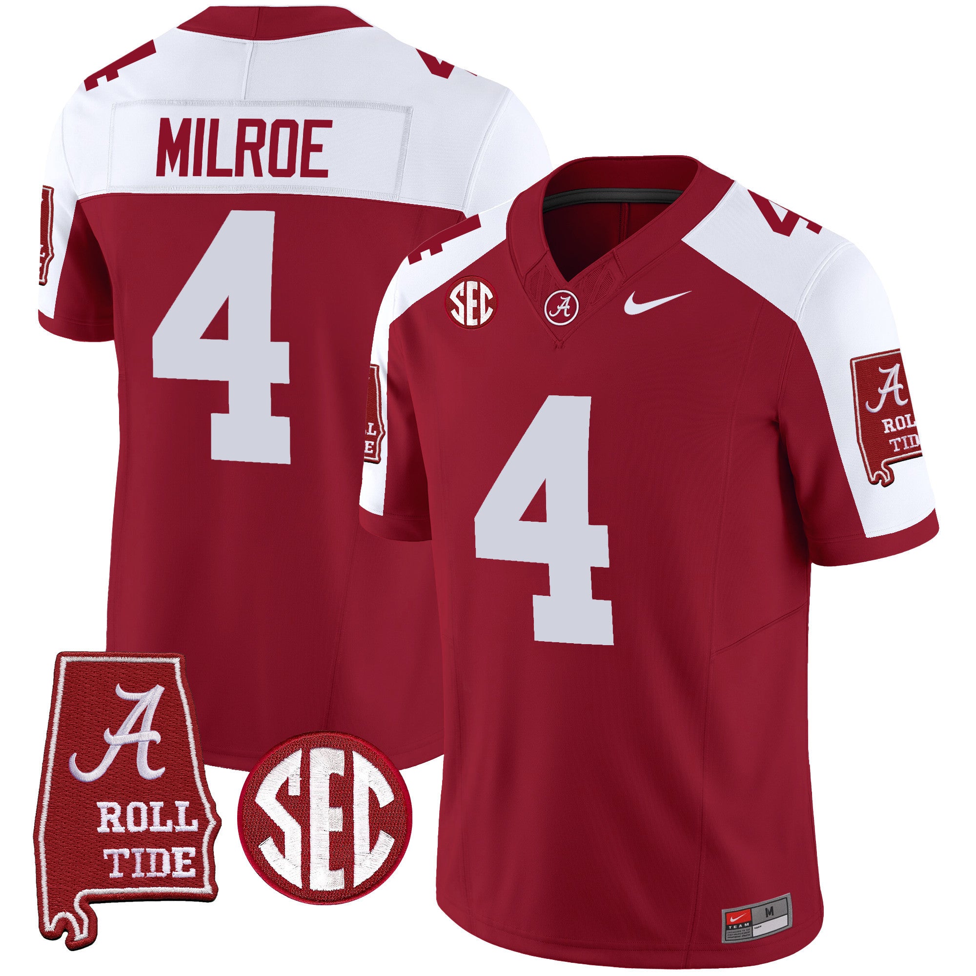 Men's Alabama Crimson Tide Vapor Limited Jersey V3 - Alabama Map - All Stitched