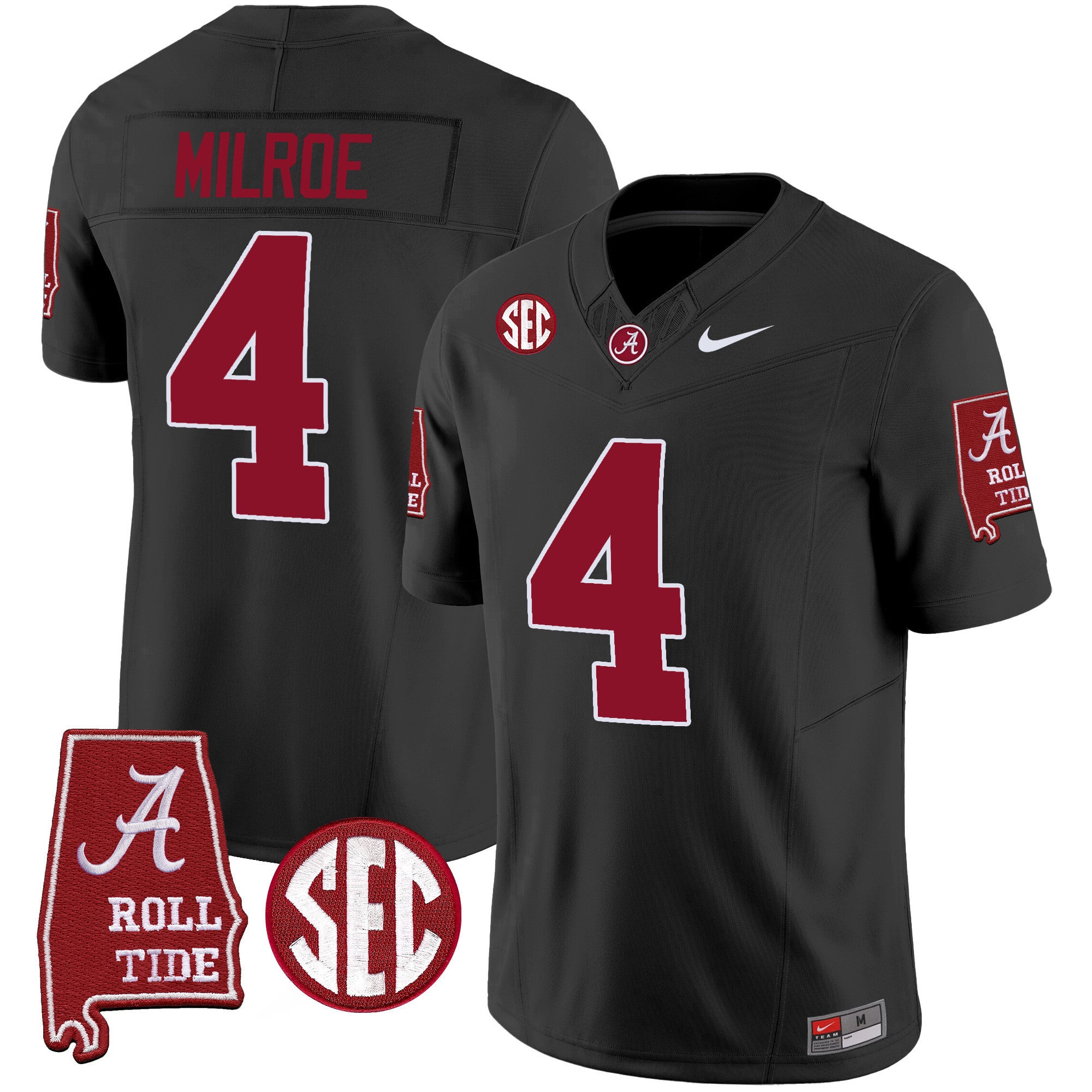 Men's Alabama Crimson Tide Vapor Limited Jersey V3 - Alabama Map - All Stitched
