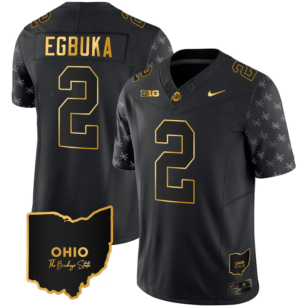 Men's Ohio State Buckeyes 2023 Alternate Gold Jersey - Stitched