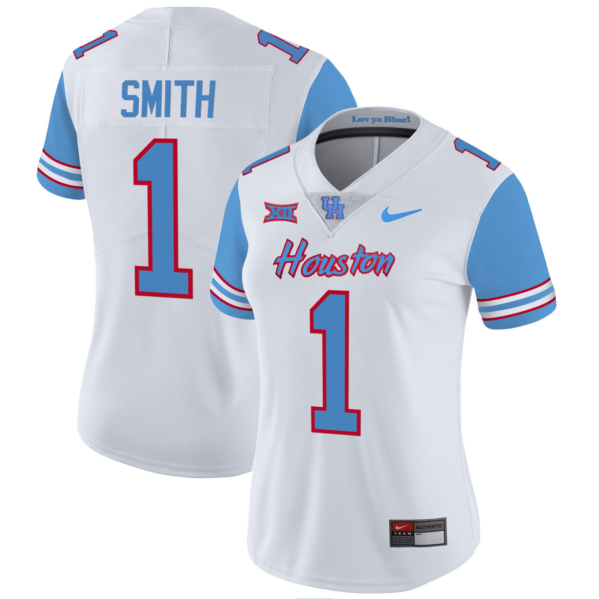 Women's Houston Cougars 2023 Oilers Inspired Vapor Jersey - All Stitched