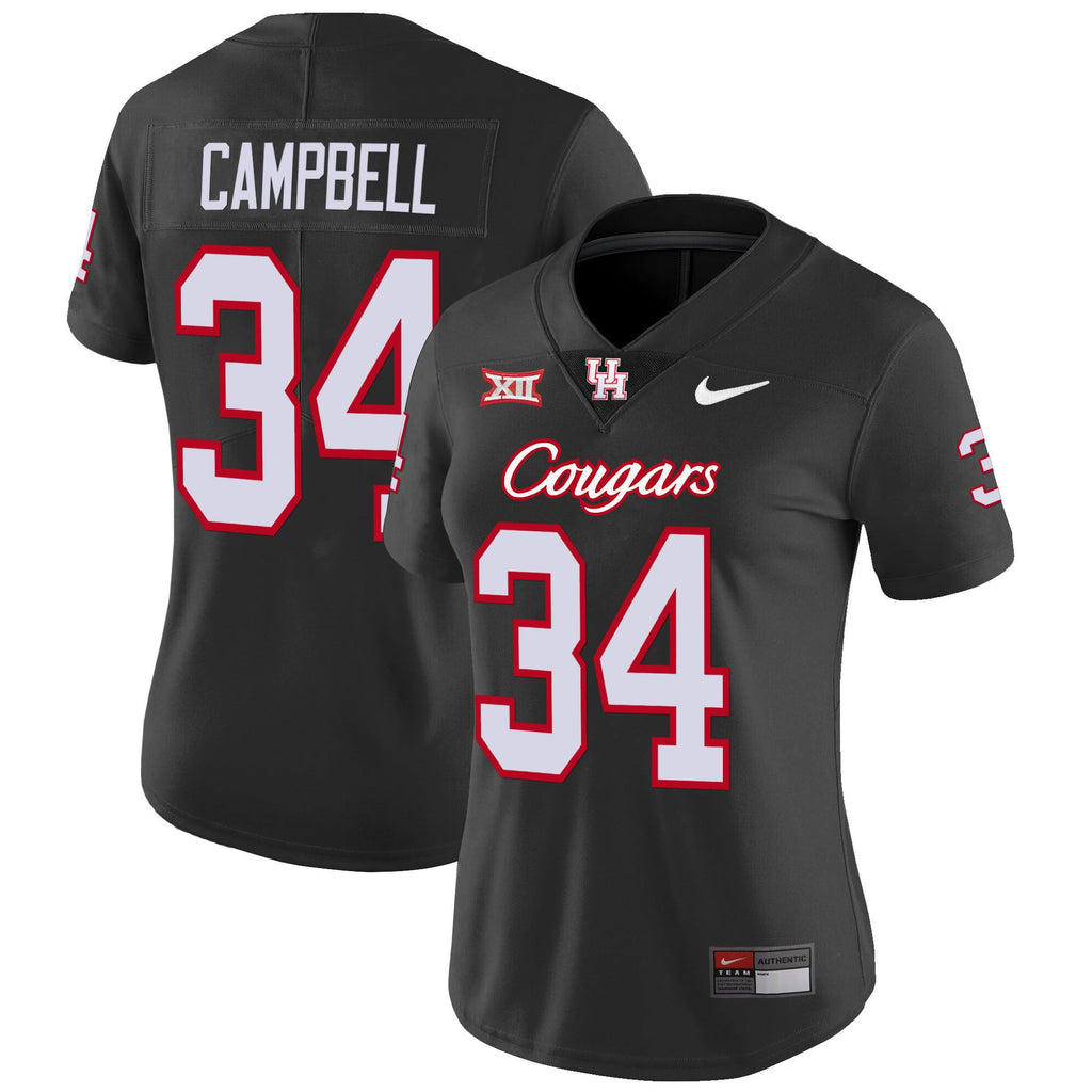 Women's Houston Cougars Oilers Inspired Vapor Jersey V4 - All Stitched