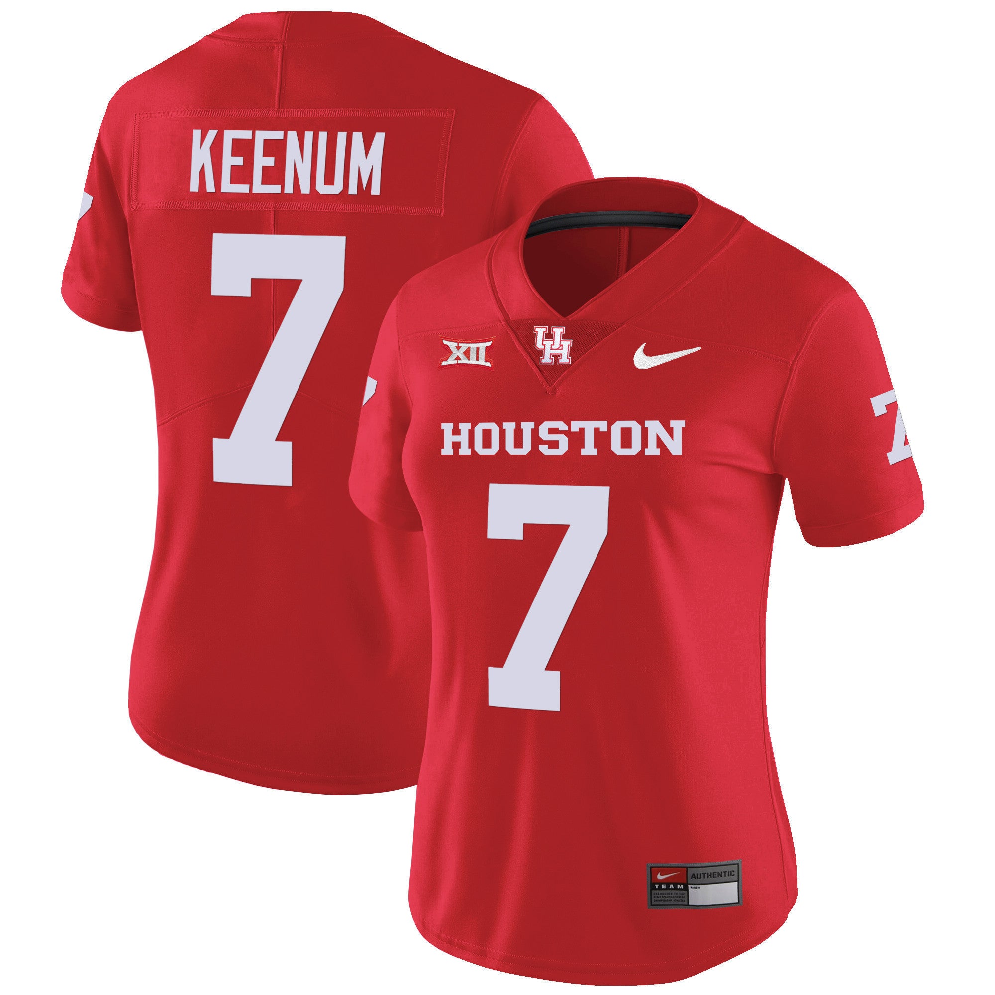 Women's Houston Cougars Oilers Inspired Vapor Jersey V4 - All Stitched
