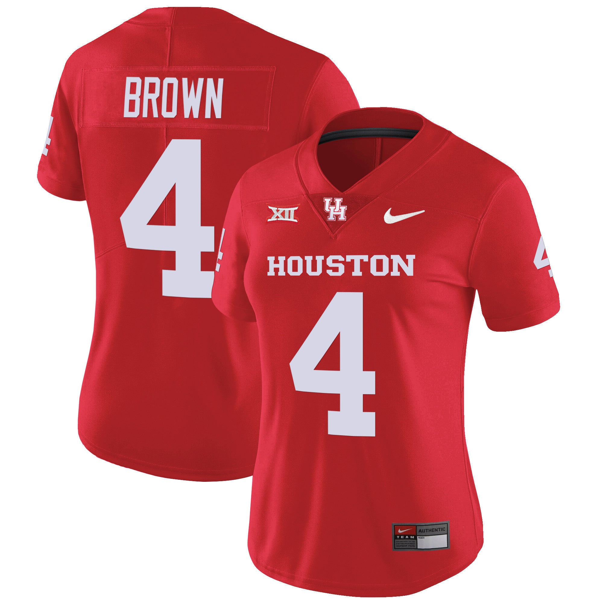 Women's Houston Cougars Oilers Inspired Vapor Jersey V4 - All Stitched