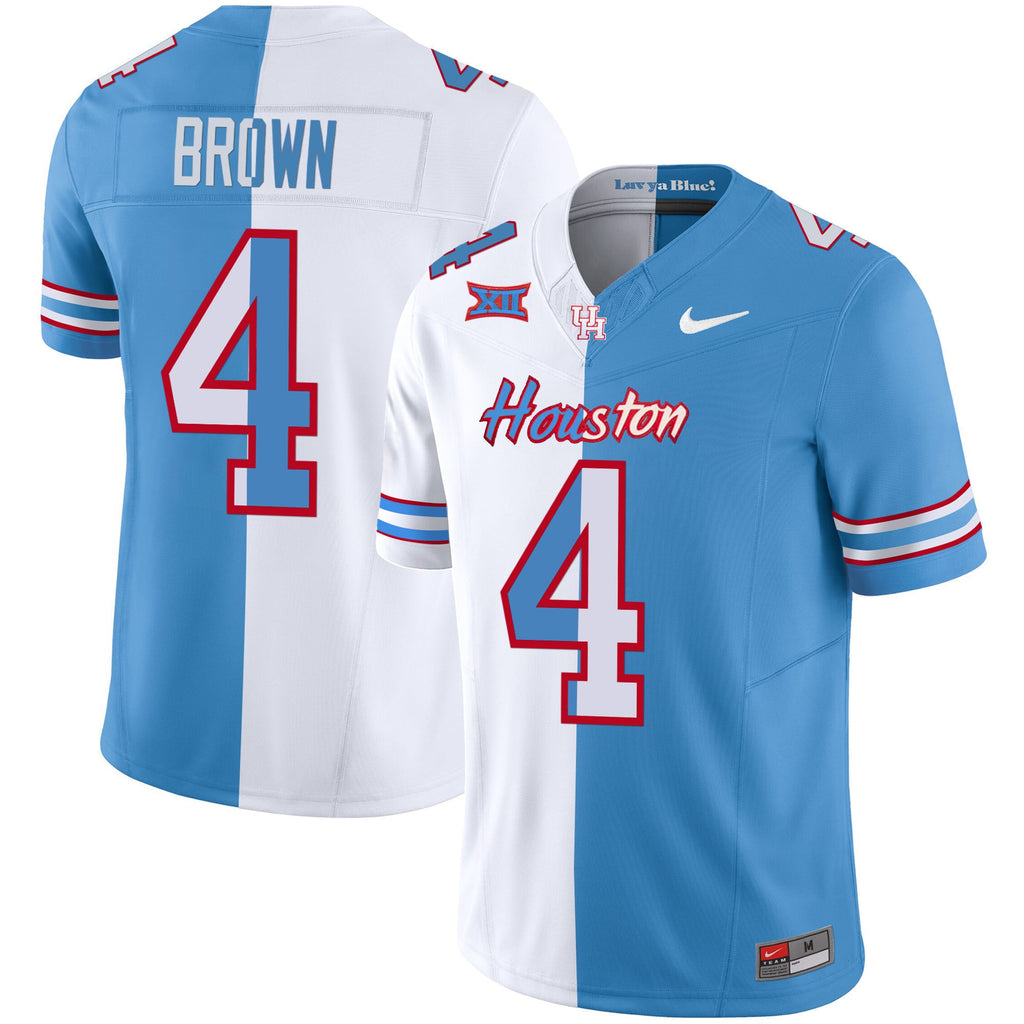 Men's Houston Cougars 2023 Oilers Inspired Vapor Jersey V5 - All Stitched