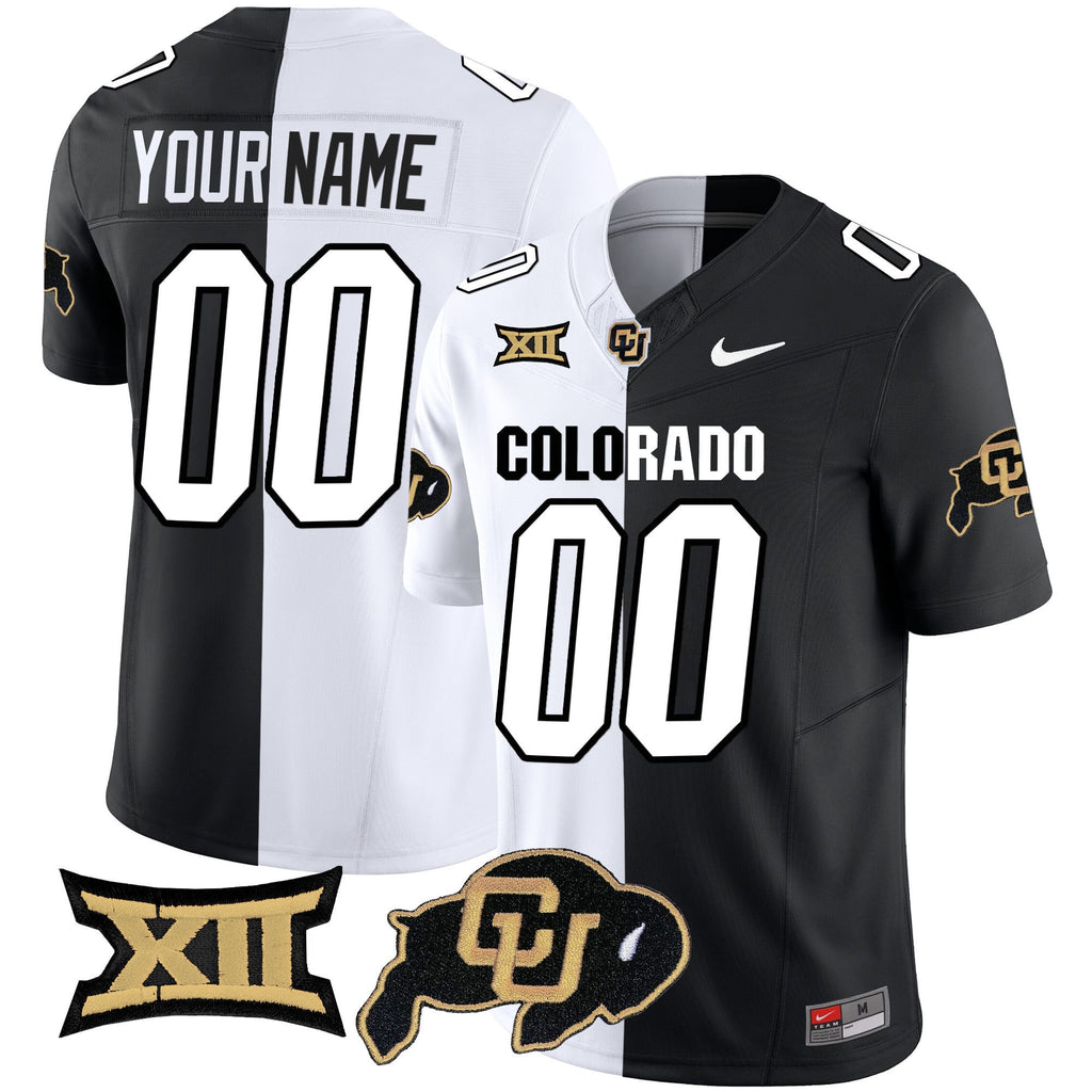 Custom Name/Gender Colorado Buffaloes Vapor Limited Jersey V2 - Big 12 XII Patch - All Stitched