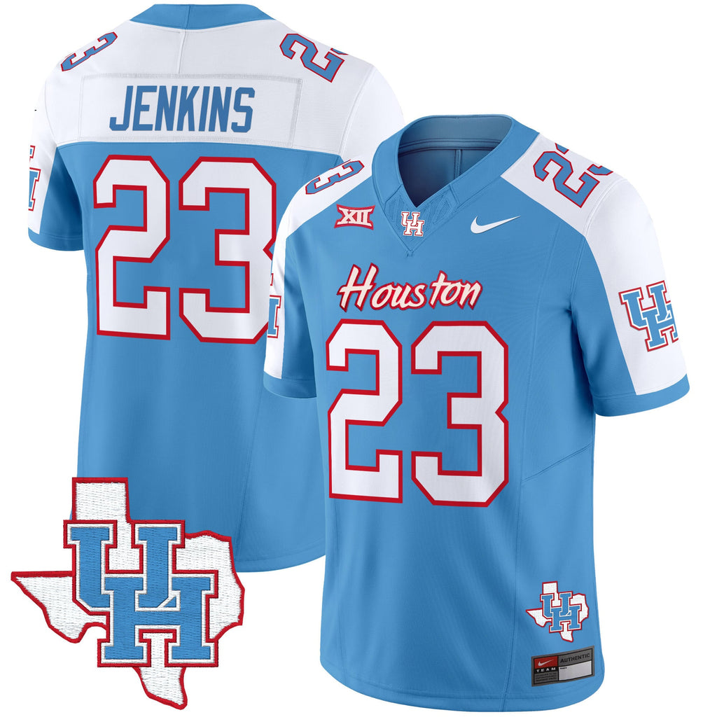 Men's Houston Cougars 2024 Oilers Inspired Vapor Limited Jersey - All Stitched