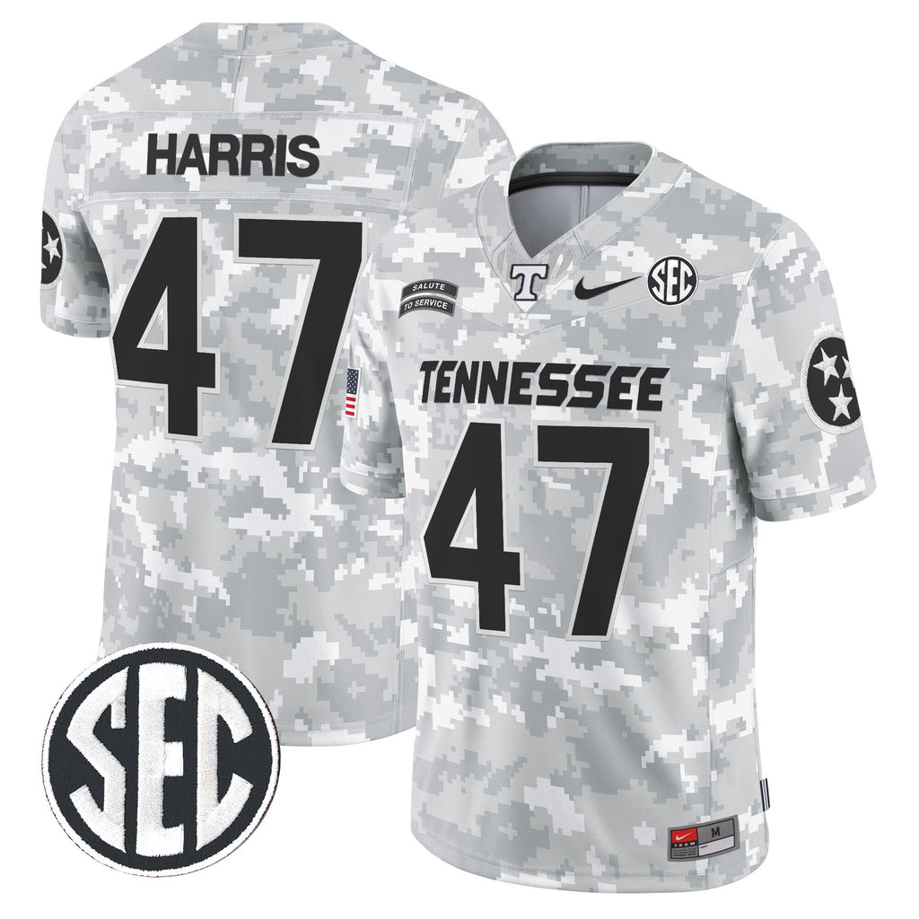 Tennessee Volunteers 2024 Salute to Service Vapor Limited Jersey - Arctic Camo - All Stitched