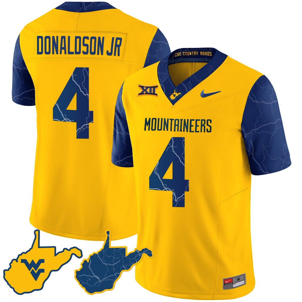 Men's West Virginia Mountaineers 2024 Country Roads Jersey - All Stitched