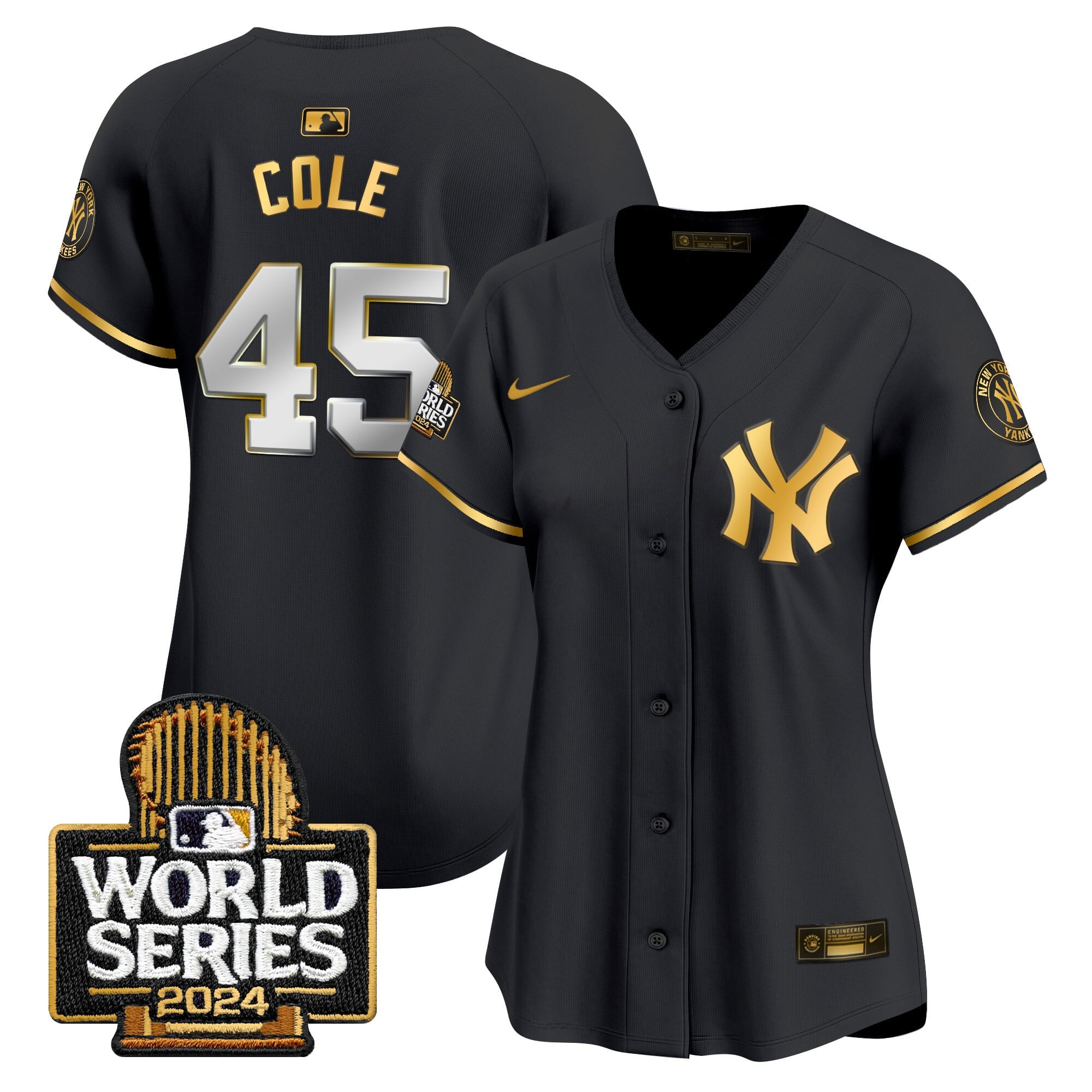 Women's Yankees 2024 World Series Vapor Premier Limited Jersey - All Stitched