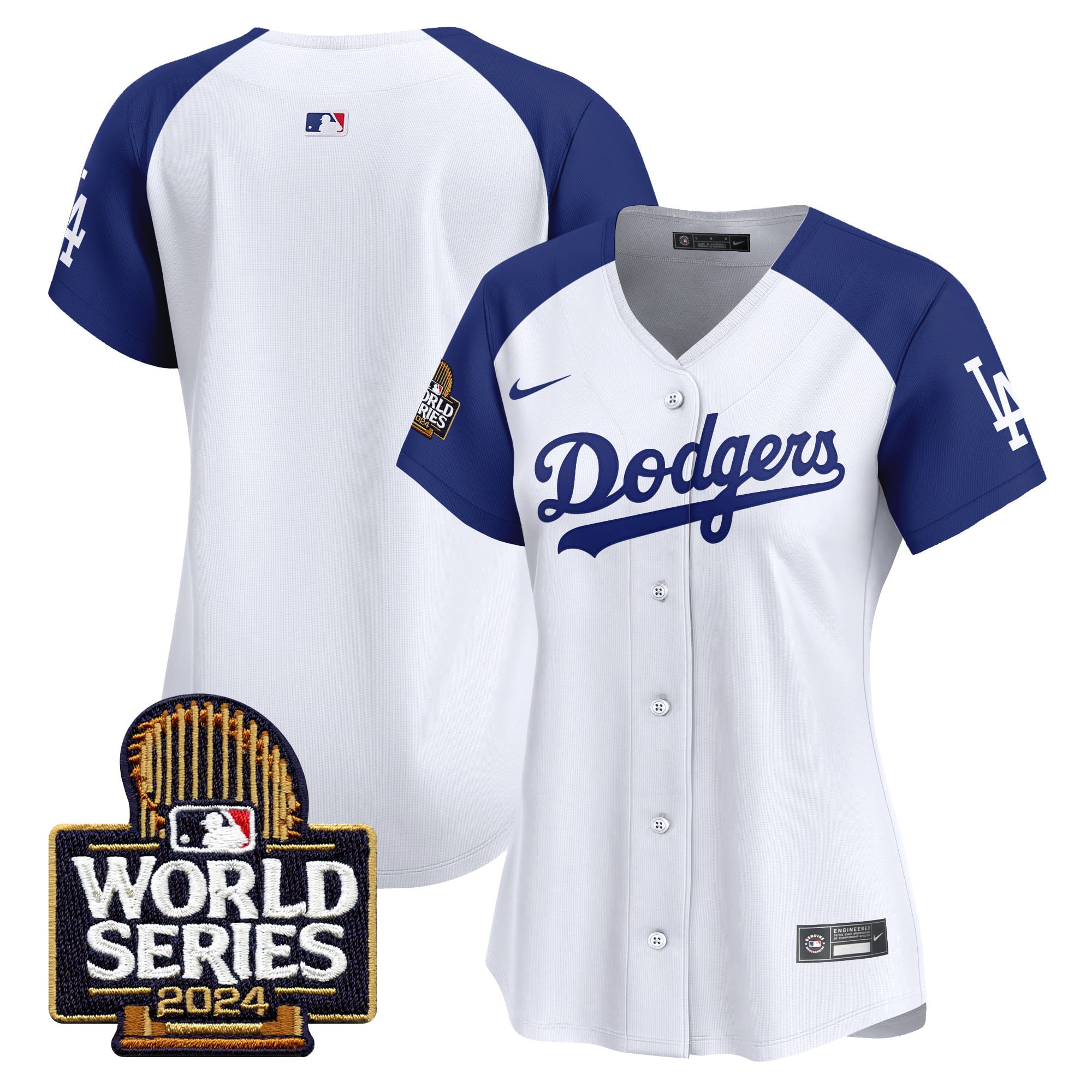 Women's Dodgers 2024 World Series Vapor Premier Limited Jersey - All Stitched